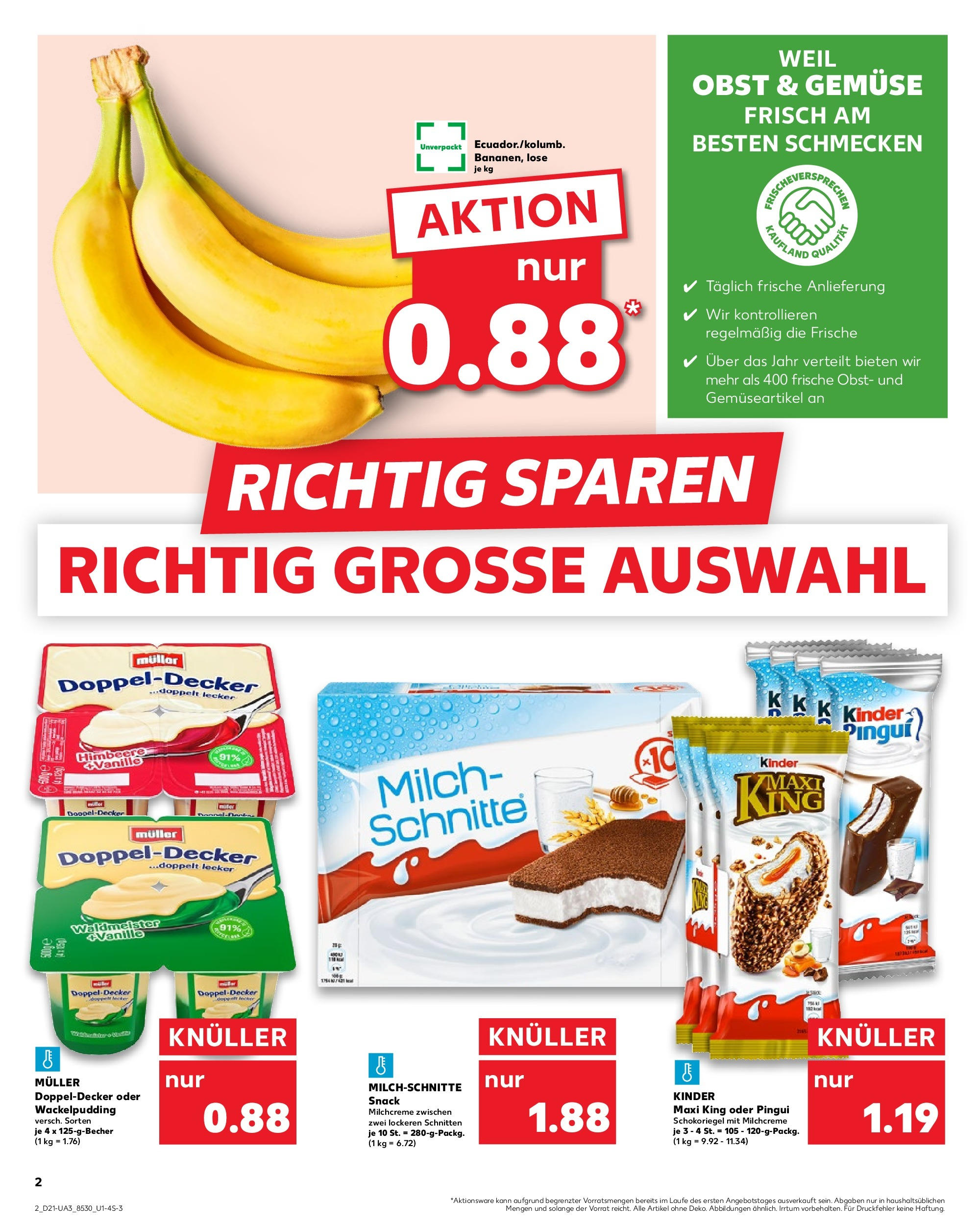 Kaufland prospekt Karlsruhe	 (ab 22.05.2025) » Angebote Online zum Blättern | Seite: 2 | Produkte: Milch, Gemüse, Obst, Himbeere