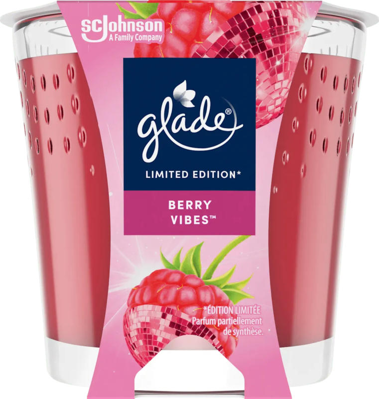 glade Duftkerze im Glas Berry Vibes 112 g