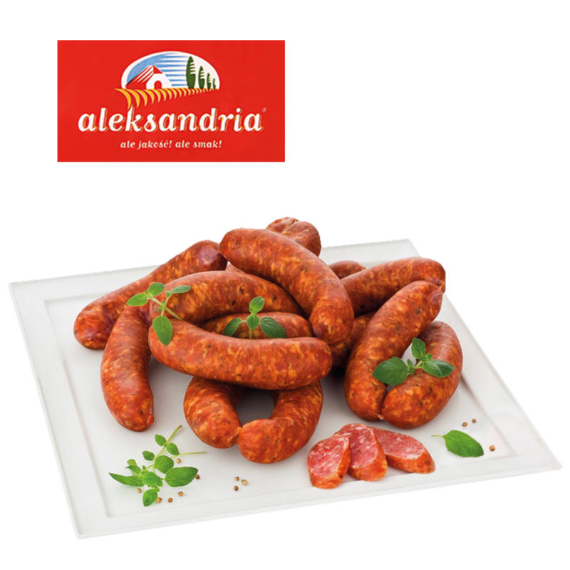 Brühwurst nach altpolnischem Rezept, mittelgrob, geräuchert