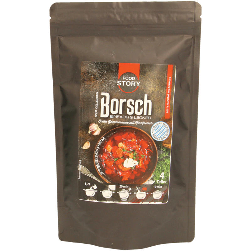 Borsch - Gemüsesuppenmischung mit Rindfleisch