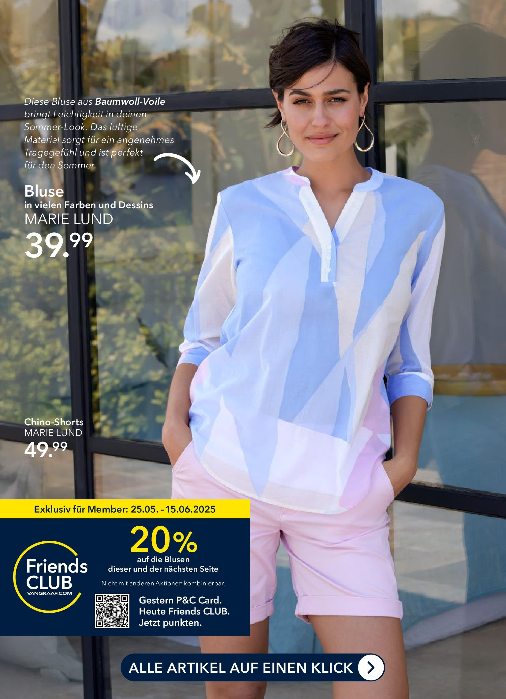 Peek & Cloppenburg Prospekt Hamburg	 (ab 25.05.2025) zum Blättern | Seite: 4 | Produkte: Chinoshorts, Bluse