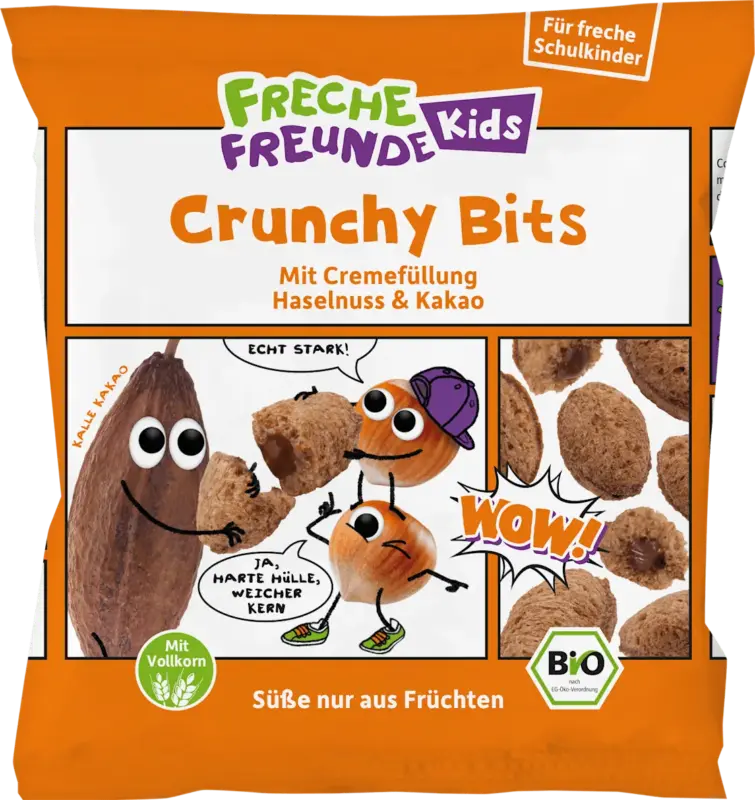 Freche Freunde Kindersnack Knusper Bits Kakao Nuss