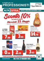 Altasfera Sconto 10% - al 31.05.2025