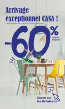 Arrivage exceptionnel CASA chez NOZ à -60% !