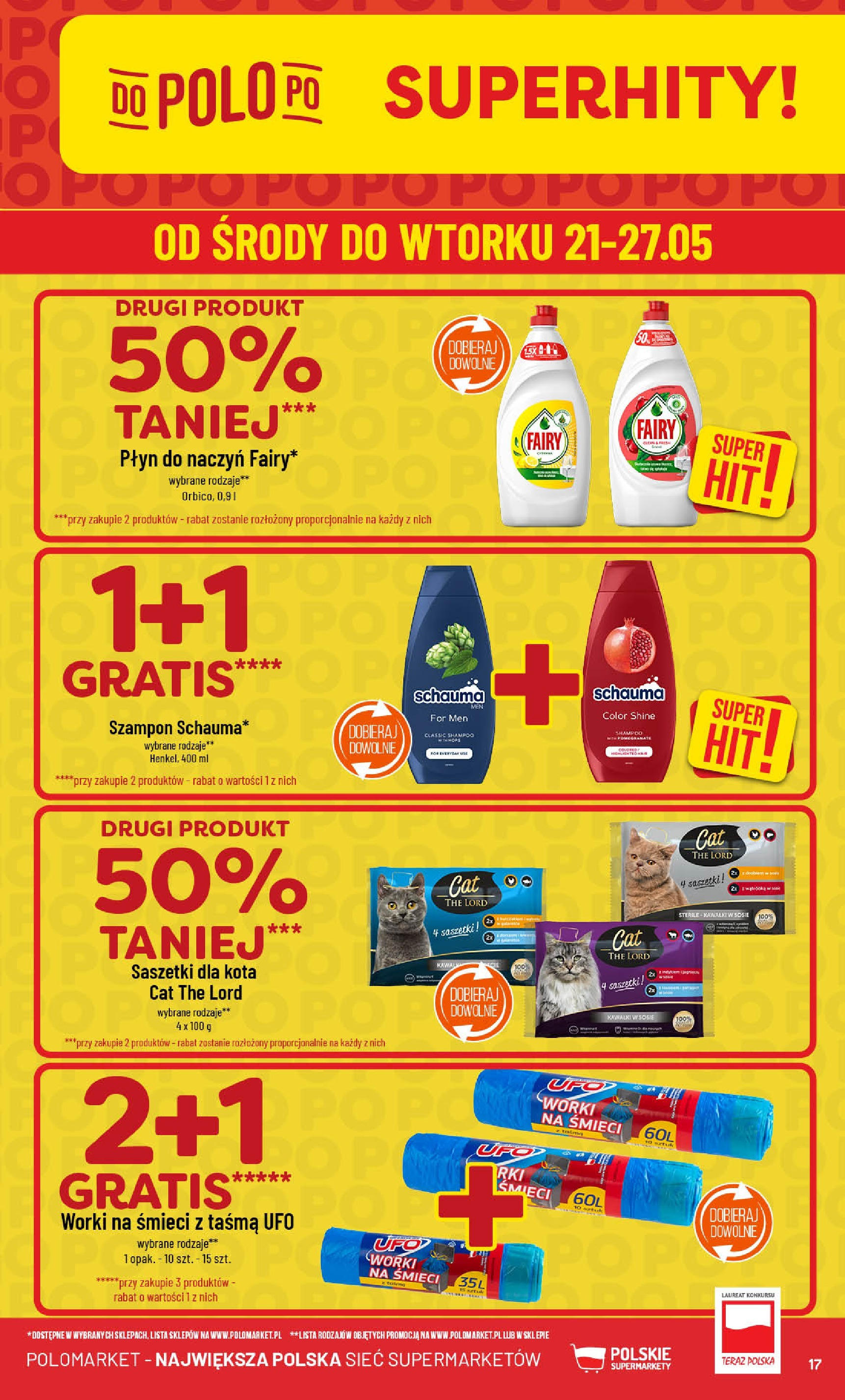 POLOmarket gazetka od jutra (21.05.2025) | Nowa PDF | Strona: 17 | Produkty: W膮tr贸bka, Szampon, Fairy POLOmarket gazetka od jutra (21.05.2025) - Nowa PDF | Strona: 17 | Produkty: W膮tr贸bka, Szampon, Fairy