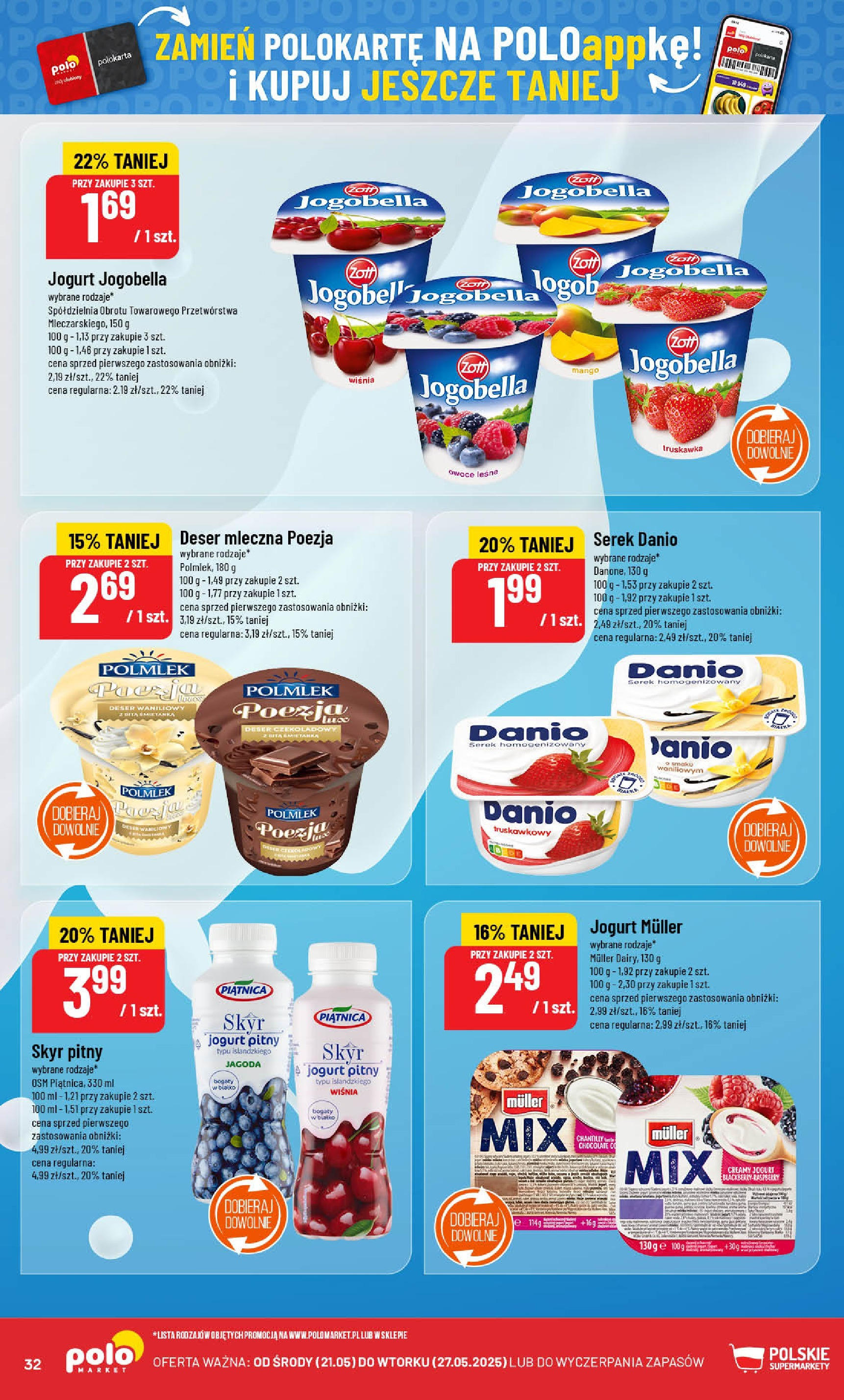 POLOmarket gazetka od jutra (21.05.2025) | Nowa PDF | Strona: 32 | Produkty: Mango, Serek homogenizowany, Serek, Owoce POLOmarket gazetka od jutra (21.05.2025) - Nowa PDF | Strona: 32 | Produkty: Mango, Serek homogenizowany, Serek, Owoce