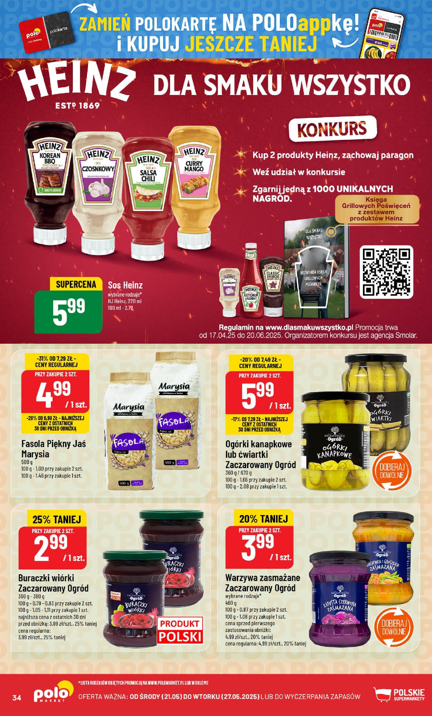POLOmarket gazetka od jutra (21.05.2025) | Nowa PDF | Strona: 34 | Produkty: Mango, Kapusta, Og贸rki, Sos POLOmarket gazetka od jutra (21.05.2025) - Nowa PDF | Strona: 34 | Produkty: Mango, Kapusta, Og贸rki, Sos