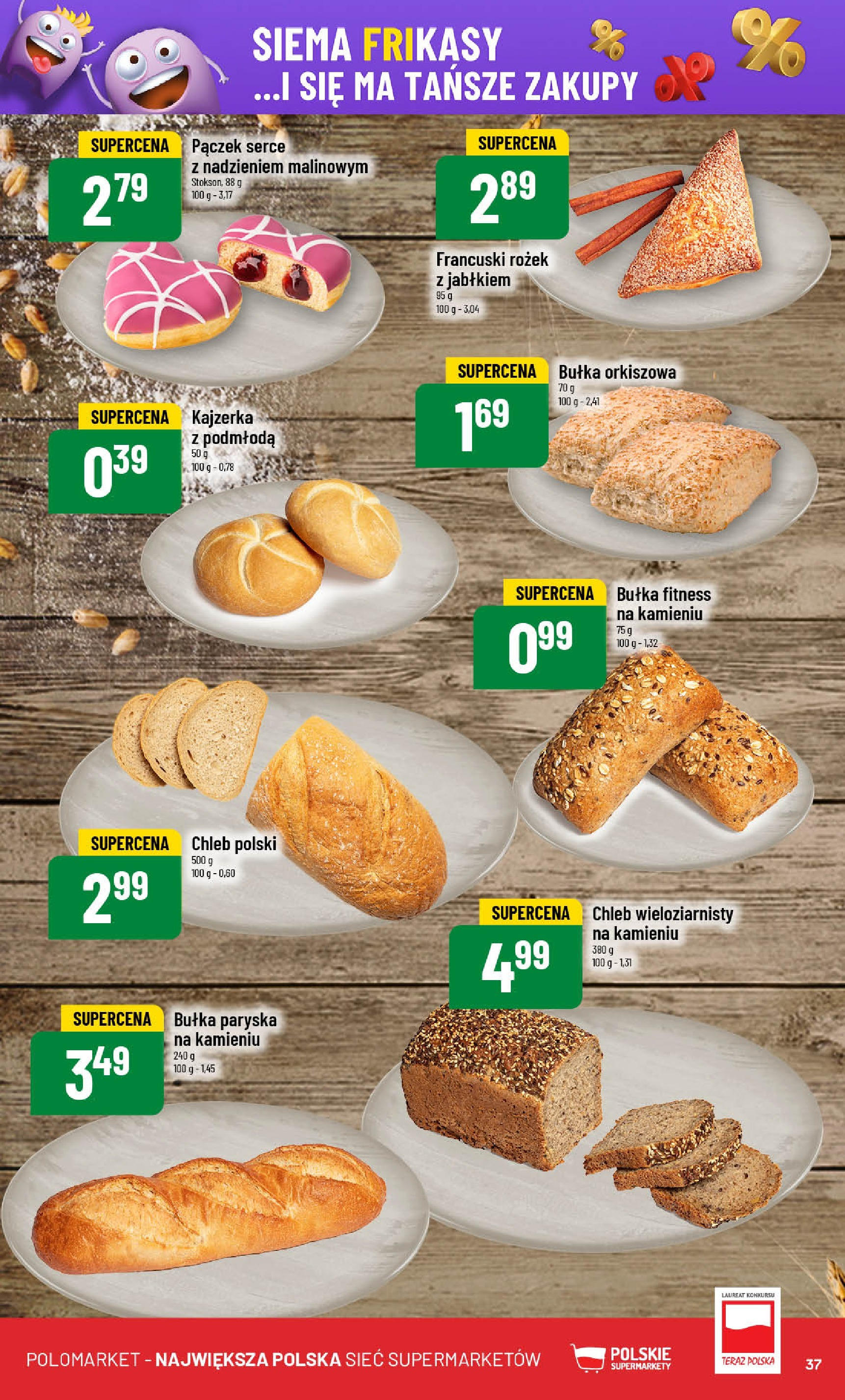 POLOmarket gazetka od jutra (21.05.2025) | Nowa PDF | Strona: 37 | Produkty: Bu艂ka fitness, Bu艂ka, Donut, Chleb POLOmarket gazetka od jutra (21.05.2025) - Nowa PDF | Strona: 37 | Produkty: Bu艂ka fitness, Bu艂ka, Donut, Chleb