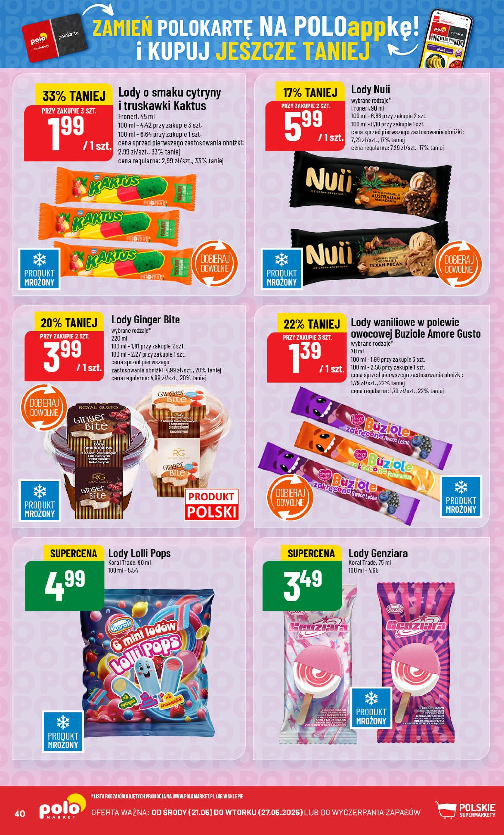 POLOmarket gazetka od jutra (21.05.2025) | Nowa PDF | Strona: 40 | Produkty: Cytryny, Lody waniliowe, Truskawki, Owoce POLOmarket gazetka od jutra (21.05.2025) - Nowa PDF | Strona: 40 | Produkty: Cytryny, Lody waniliowe, Truskawki, Owoce
