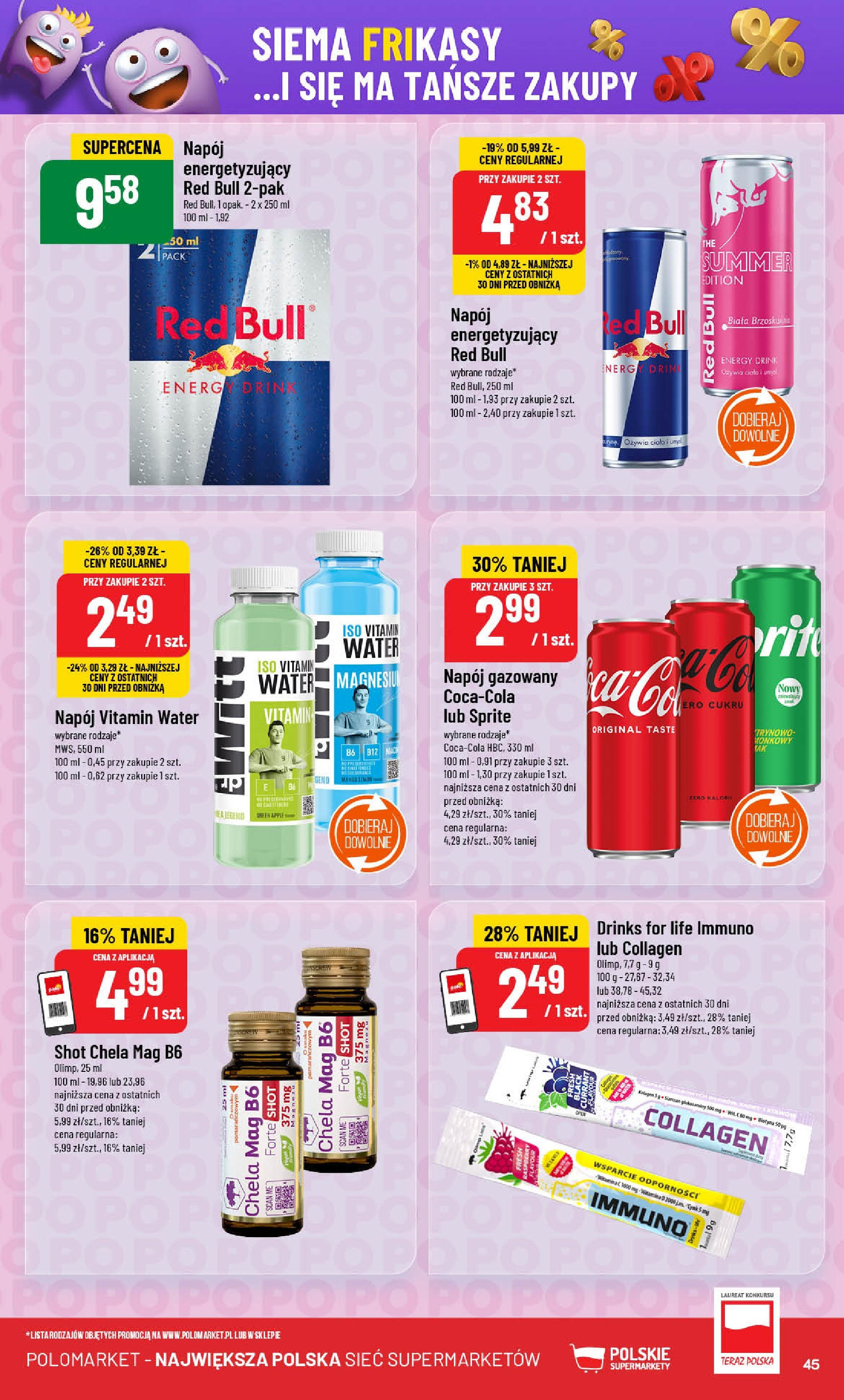 POLOmarket gazetka od jutra (21.05.2025) | Nowa PDF | Strona: 45 | Produkty: Red bull, Sprite POLOmarket gazetka od jutra (21.05.2025) - Nowa PDF | Strona: 45 | Produkty: Red bull, Sprite