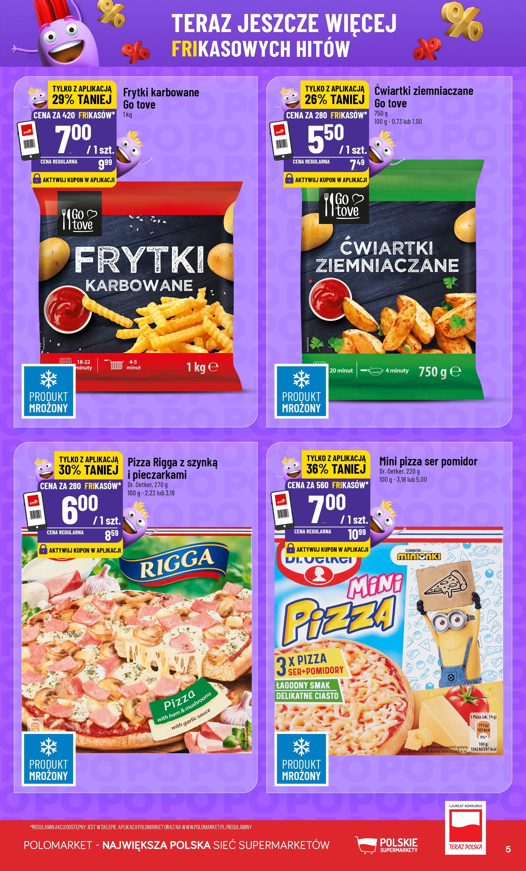 POLOmarket gazetka od jutra (21.05.2025) - Nowa PDF | Strona: 5 | Produkty: Ciasto, Mini pizza, Frytki karbowane, Ser