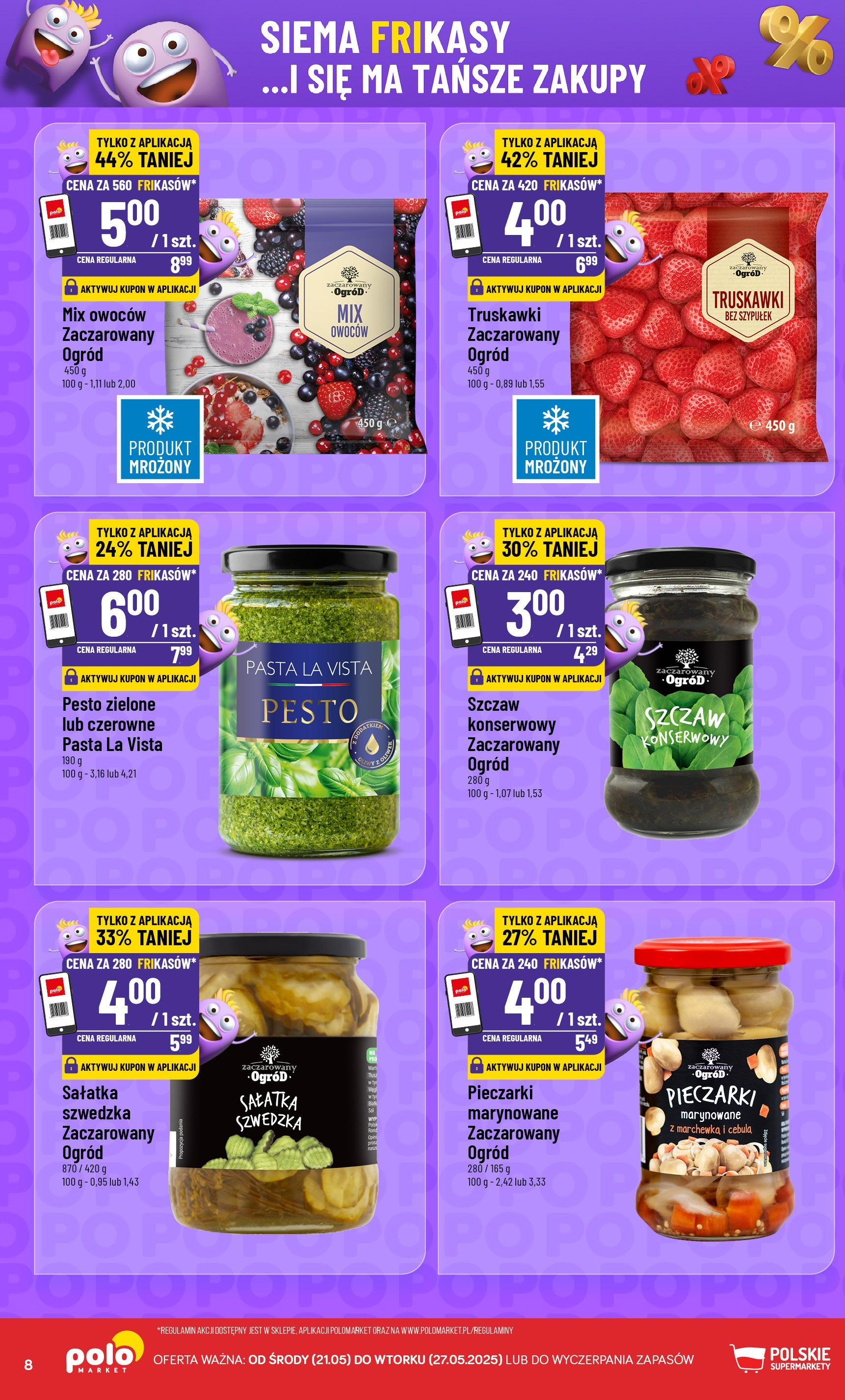 POLOmarket gazetka od jutra (21.05.2025) - Nowa PDF | Strona: 8 | Produkty: Pesto, Truskawki, Marchewka, Sałatka