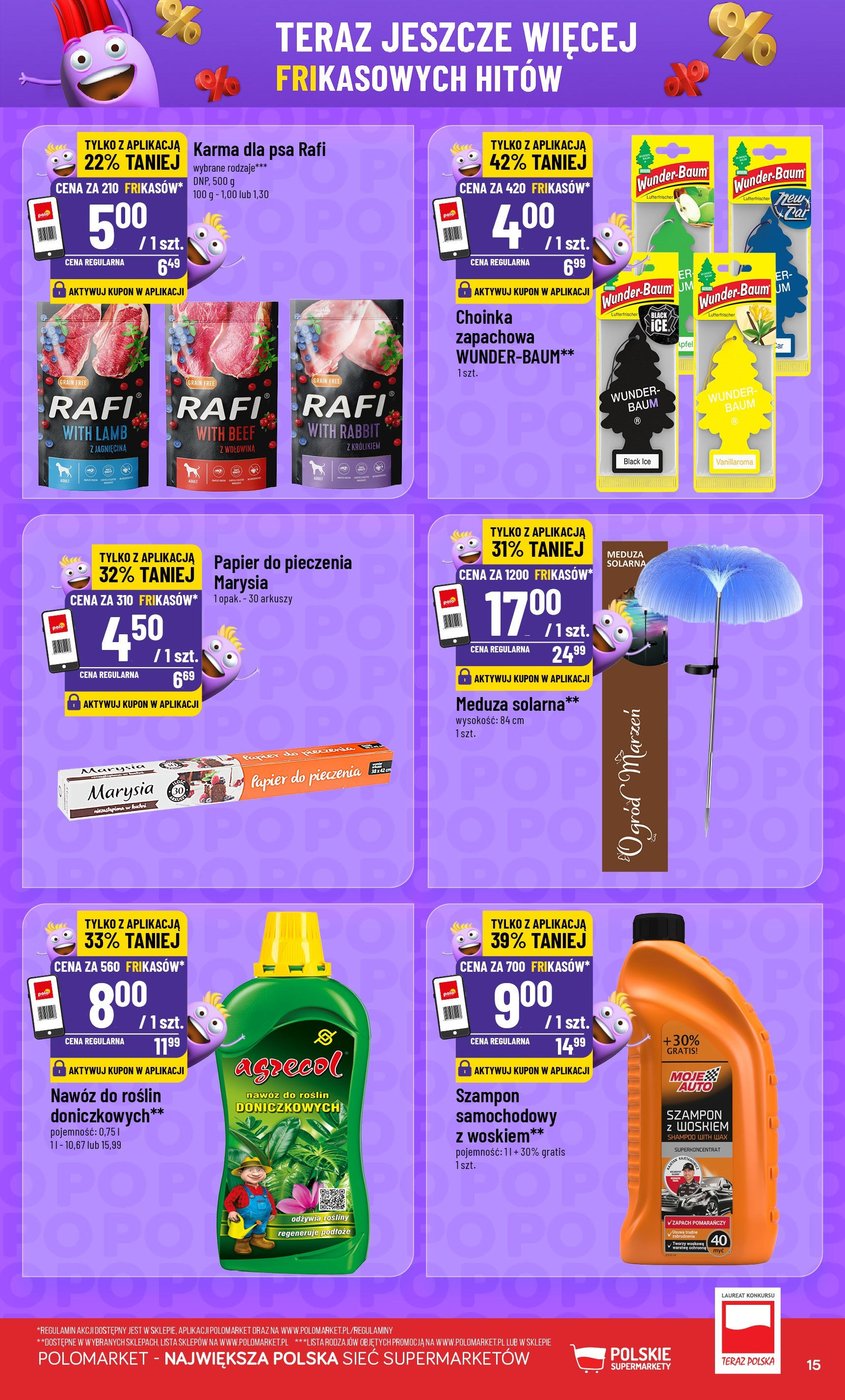 POLOmarket gazetka od jutra (21.05.2025) - Nowa PDF | Strona: 15 | Produkty: Jagnięcina, Rosliny, Zapach, Szampon