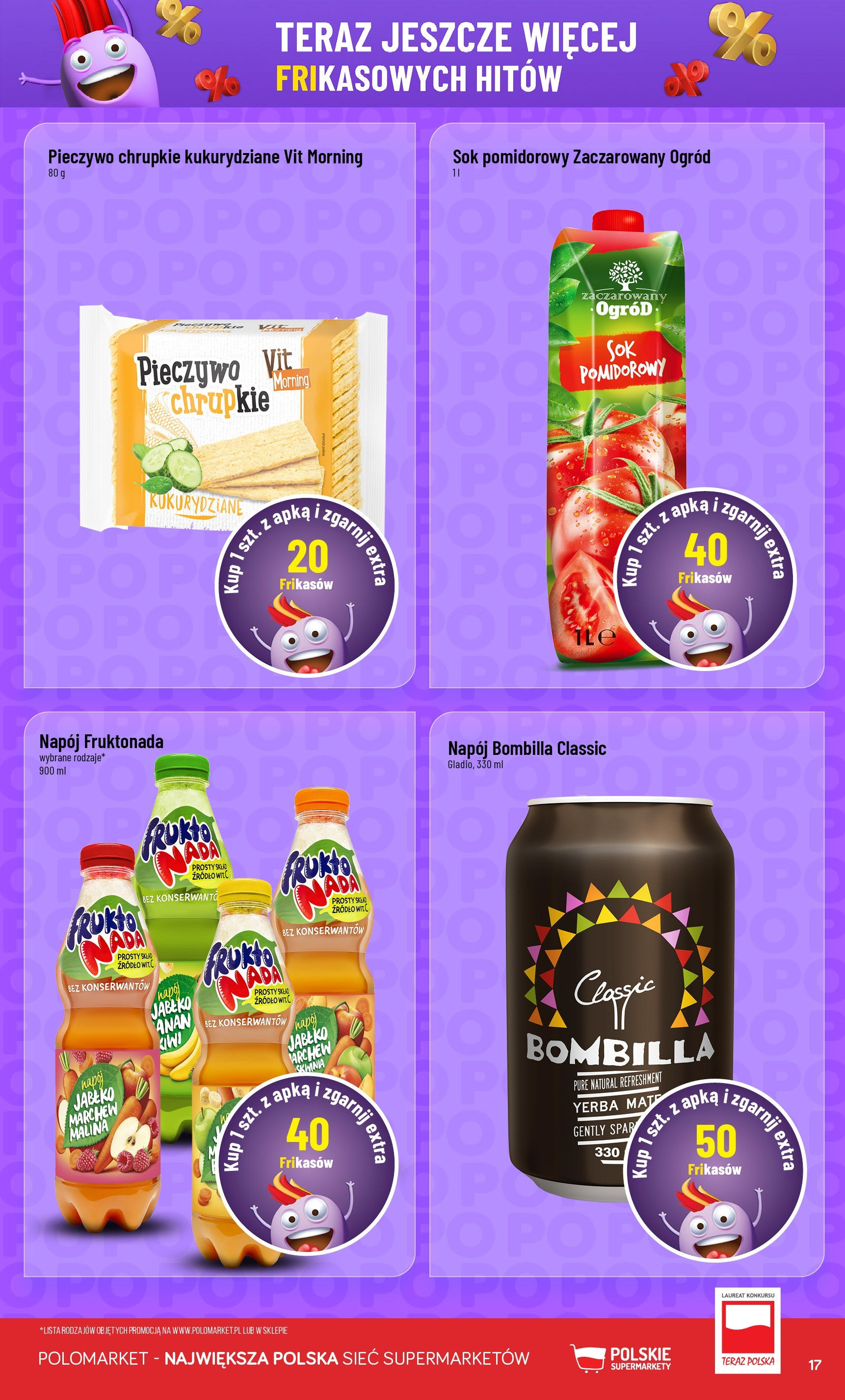 POLOmarket gazetka od jutra (21.05.2025) - Nowa PDF | Strona: 17 | Produkty: Pieczywo, Pieczywo chrupkie, Sok, Yerba mate