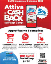 Attiva il cash back sull'app coop!