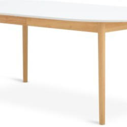 JYSK Masă MARSTRAND 100x200/280 alb/natur