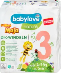 babylove nature Windeln Die Biene Maja Gr. 3 Midi (4-9 kg)