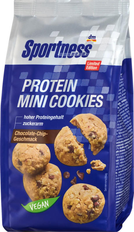 Sportness Protein Mini Cookies, Chocolate Chip Geschmack