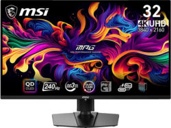 MSI MPG 321URXDE QD 31,5 Zoll Gaming Monitor, UHD 4K, 0,03 ms Reaktionszeit, 250 cd/m², 240 Hz, Schwarz