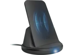 SBS Kabelloses Ladegerät mit Lautsprecher und Mikrofon, QI-Zertifizierung, 10 Watt, Schwarz