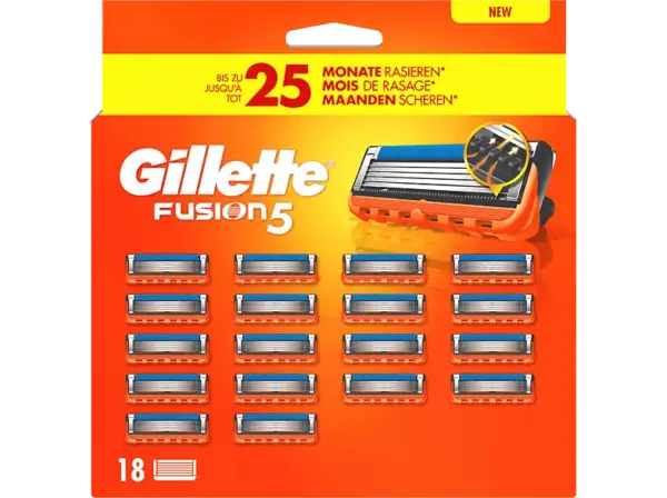 Gillette Fusion5 Systemklingen 18er; Ersatzklingen