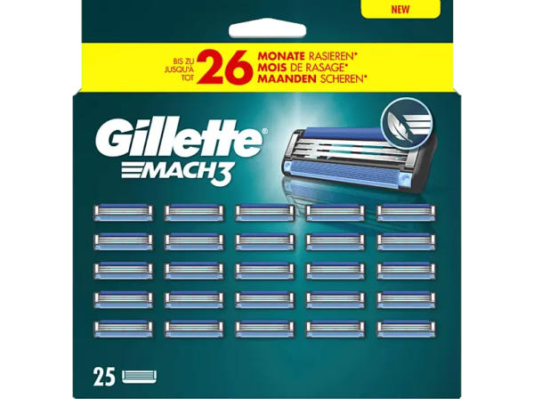 Gillette Mach3 Systemklingen 25er; Ersatzklingen