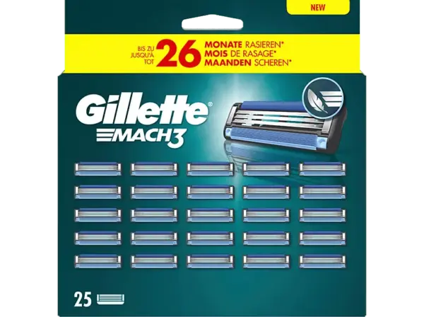 Gillette Mach3 Systemklingen 25er; Ersatzklingen