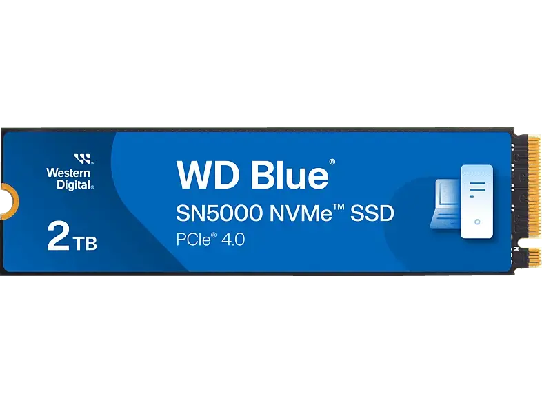 SandISK Blue® SN5000 NVMe™ PCIe® Gen4 Festplatte intern, 2 TB SSD, Blau