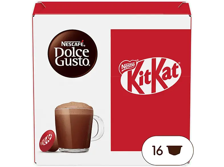 Dolce Gusto Kit Kat Kaffeekapseln, 16 Stück, Kompatibles System: Nescafé Dolce Gusto