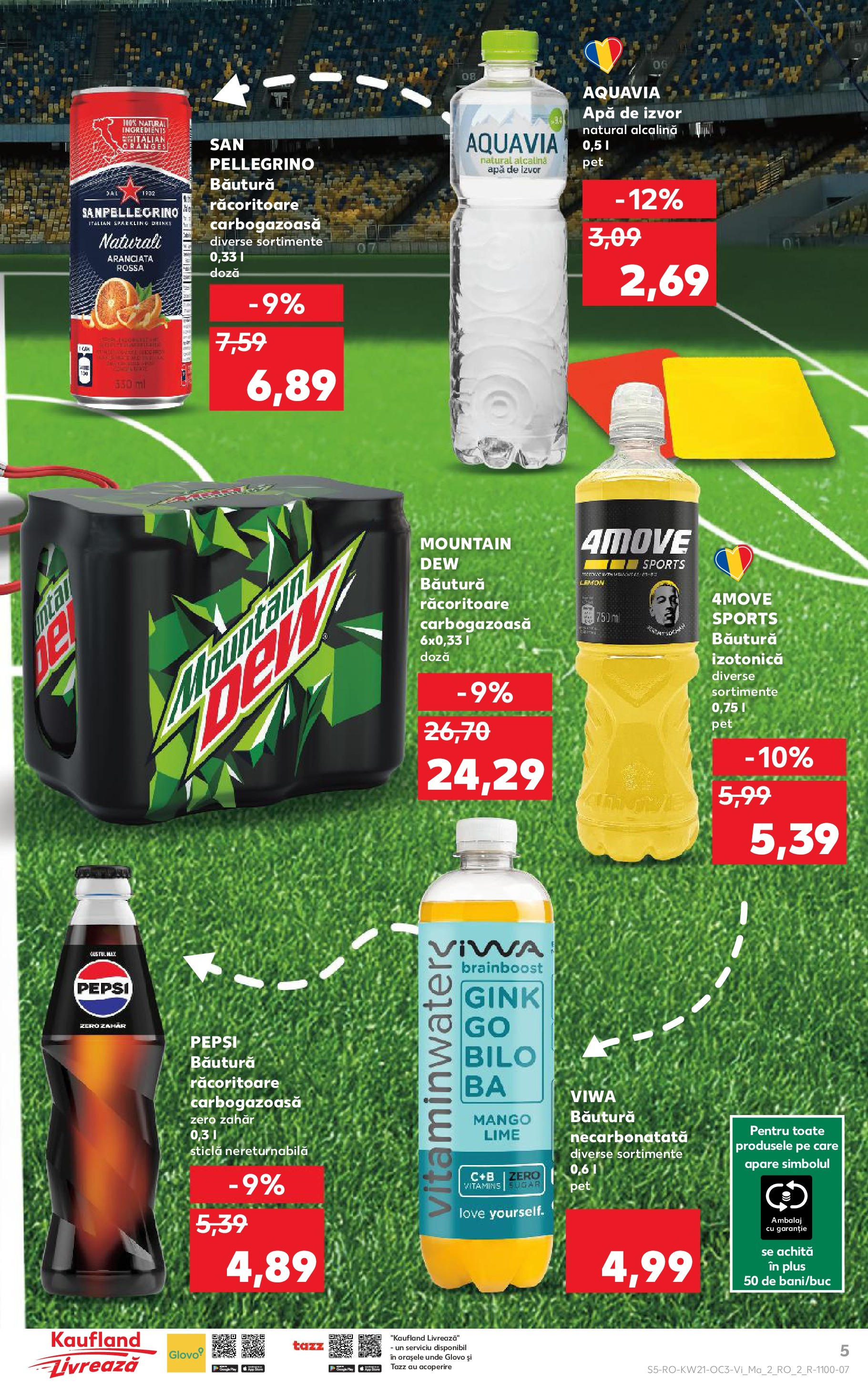 Catalog Kaufland - Târgovişte 23.05.2025 - Revista si Oferta | Pagină: 5 | Produse: Lime, Apă, Zahăr, Mango