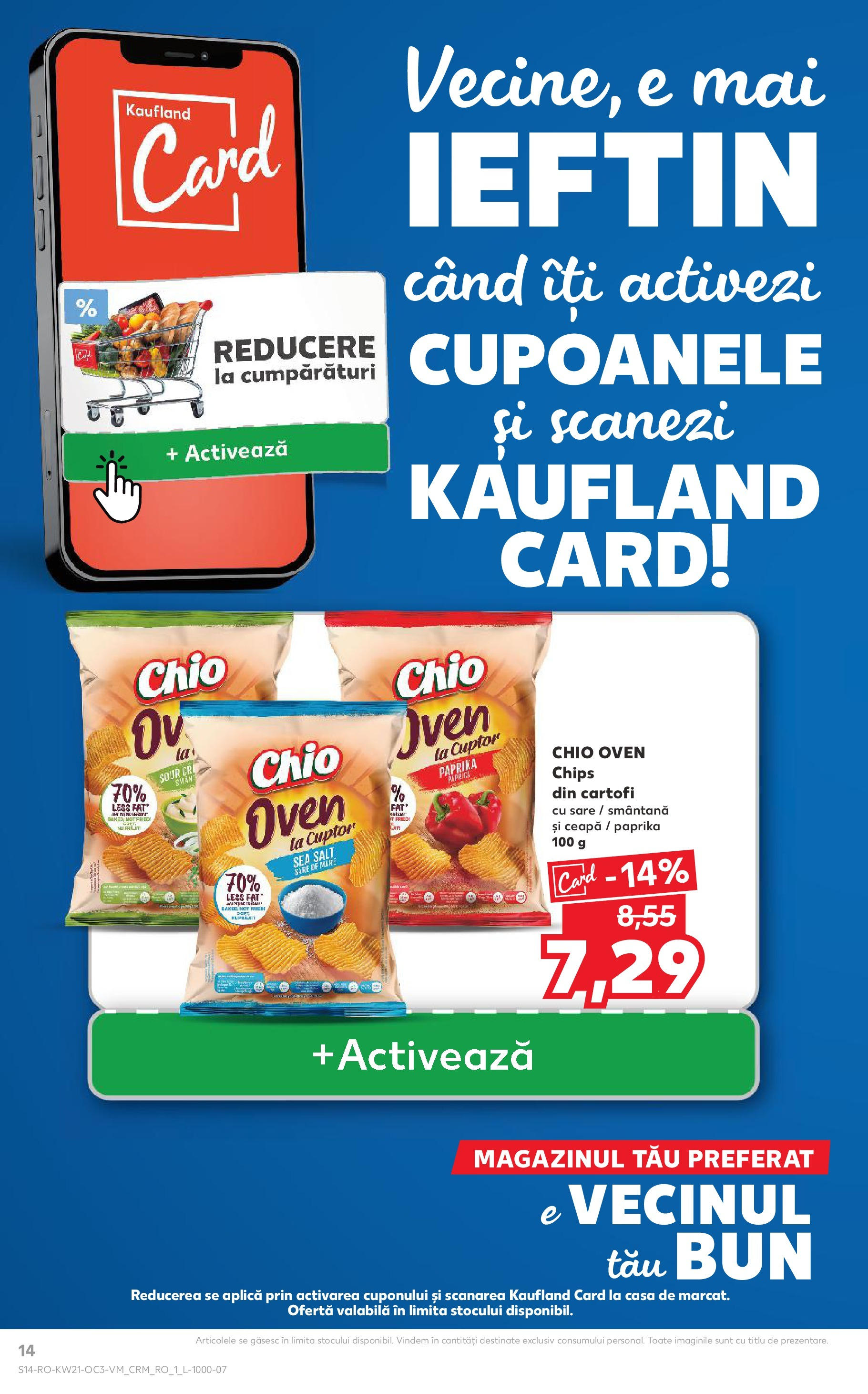 Catalog Kaufland - Bucureşti 23.05.2025 - Revista si Oferta | Pagină: 14 | Produse: Smântână, Cartofi, Ceapă, Sare