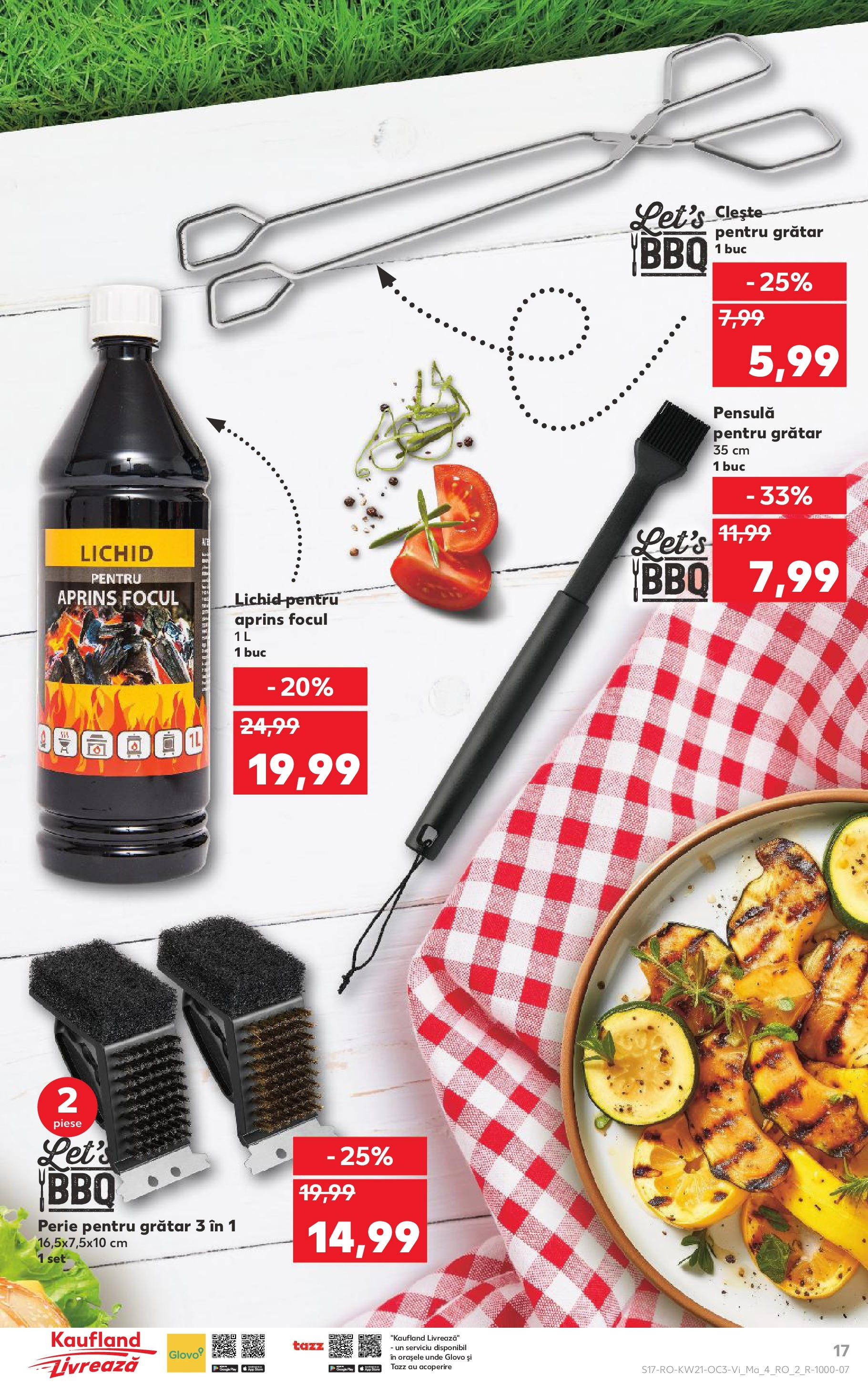 Catalog Kaufland - Bucureşti 23.05.2025 - Revista si Oferta | Pagină: 17 | Produse: Clește, Grătar, Perie