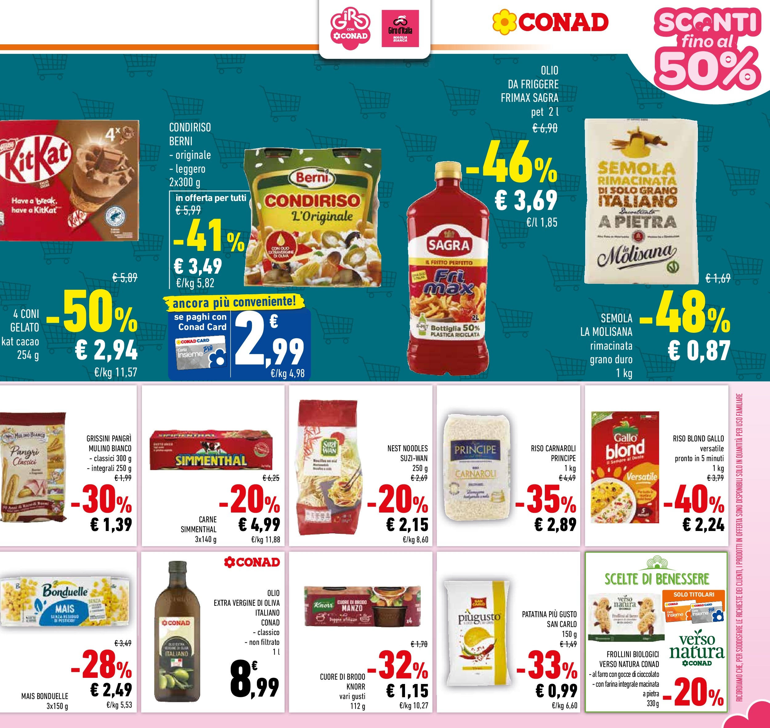 Volantino Conad dal 20/05/2025 ⏳ Maggio | Pagina: 21 | Prodotti: Riso, Gelato, Grissini, Farro Volantino Conad dal 20/05/2025 > Anteprima - Maggio | Pagina: 21 | Prodotti: Riso, Gelato, Grissini, Farro