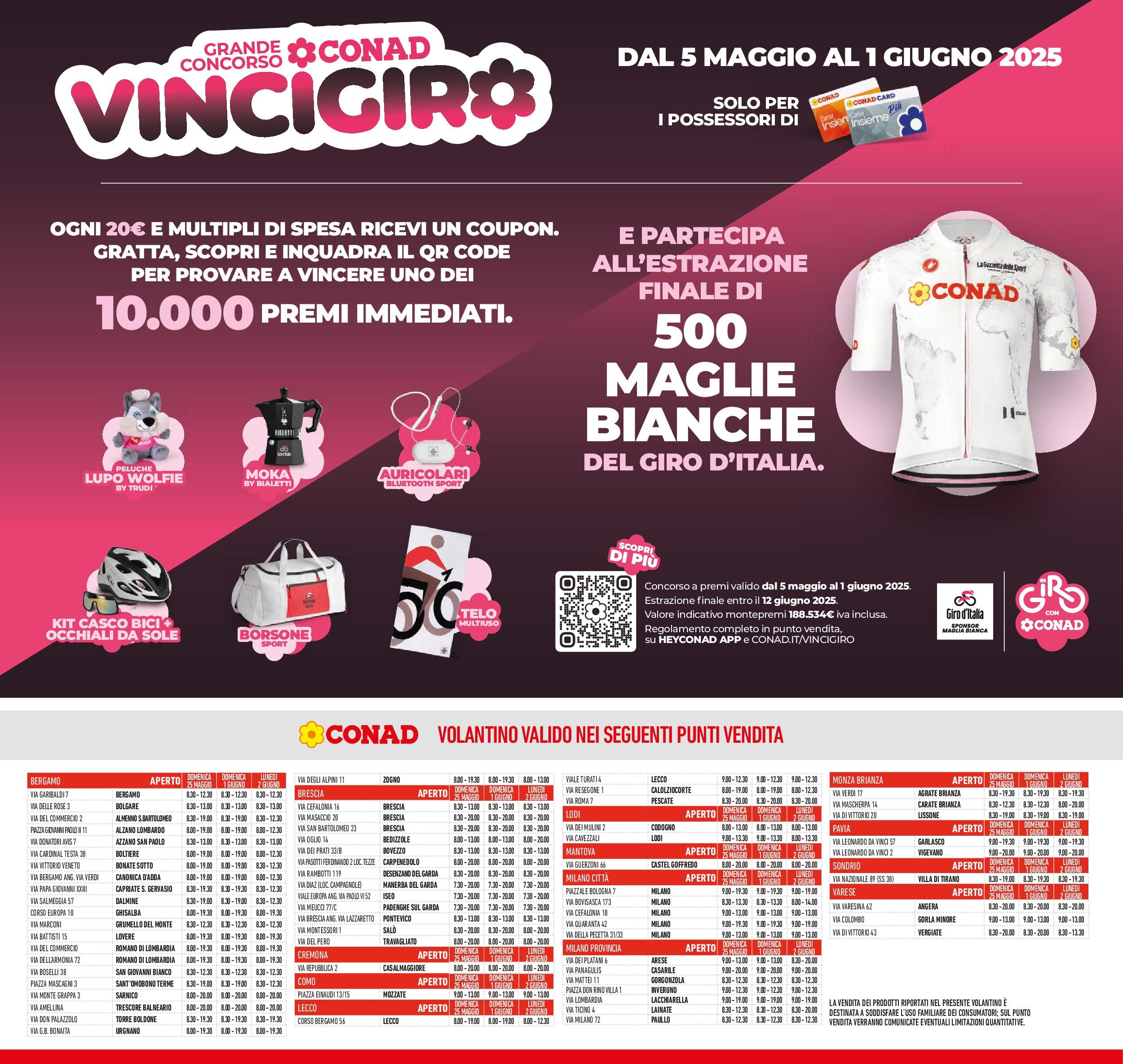 Volantino Conad dal 20/05/2025 ⏳ Maggio | Pagina: 25 | Prodotti: Auricolari, Peluche, Occhiali, Borsone Volantino Conad dal 20/05/2025 > Anteprima - Maggio | Pagina: 25 | Prodotti: Auricolari, Peluche, Occhiali, Borsone