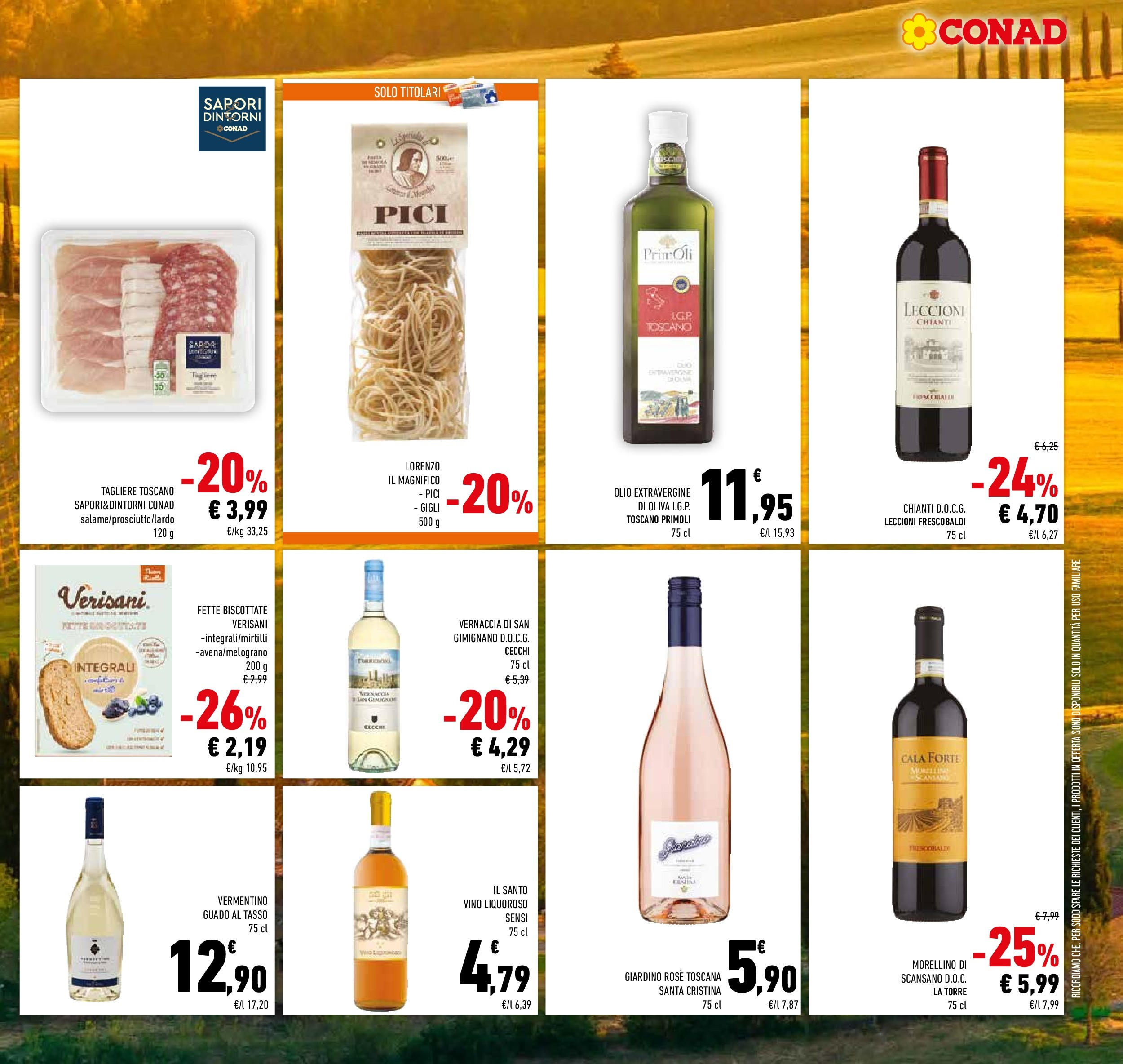 Volantino Conad dal 20/05/2025 ⏳ Maggio | Pagina: 27 | Prodotti: Olive, Pasta, Crackers, Tagliere Volantino Conad dal 20/05/2025 > Anteprima - Maggio | Pagina: 27 | Prodotti: Olive, Pasta, Crackers, Tagliere