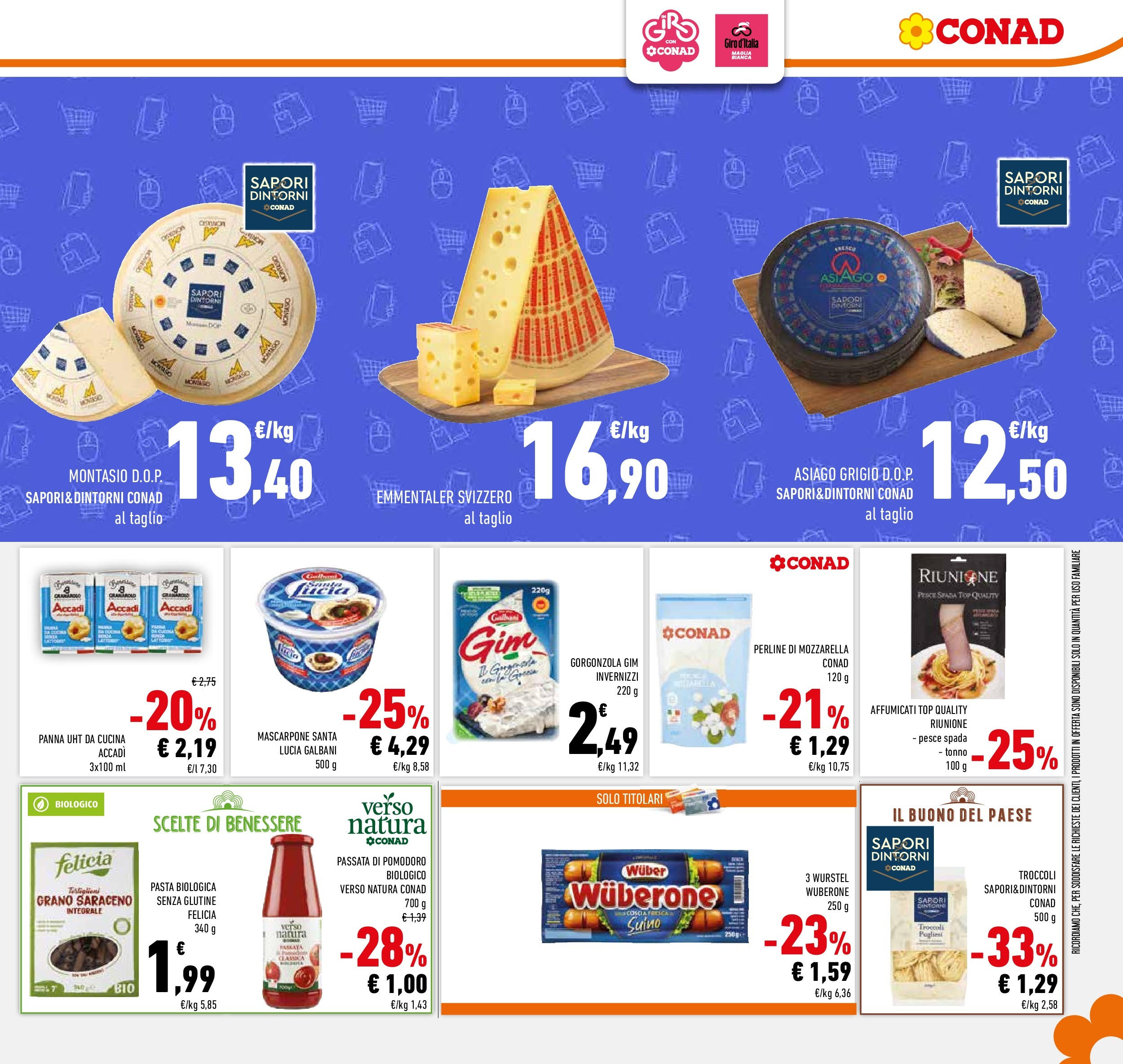 Volantino Conad dal 20/05/2025 ⏳ Maggio | Pagina: 29 | Prodotti: Pesce, Top, Passata di pomodoro, Tonno Volantino Conad dal 20/05/2025 > Anteprima - Maggio | Pagina: 29 | Prodotti: Pesce, Top, Passata di pomodoro, Tonno
