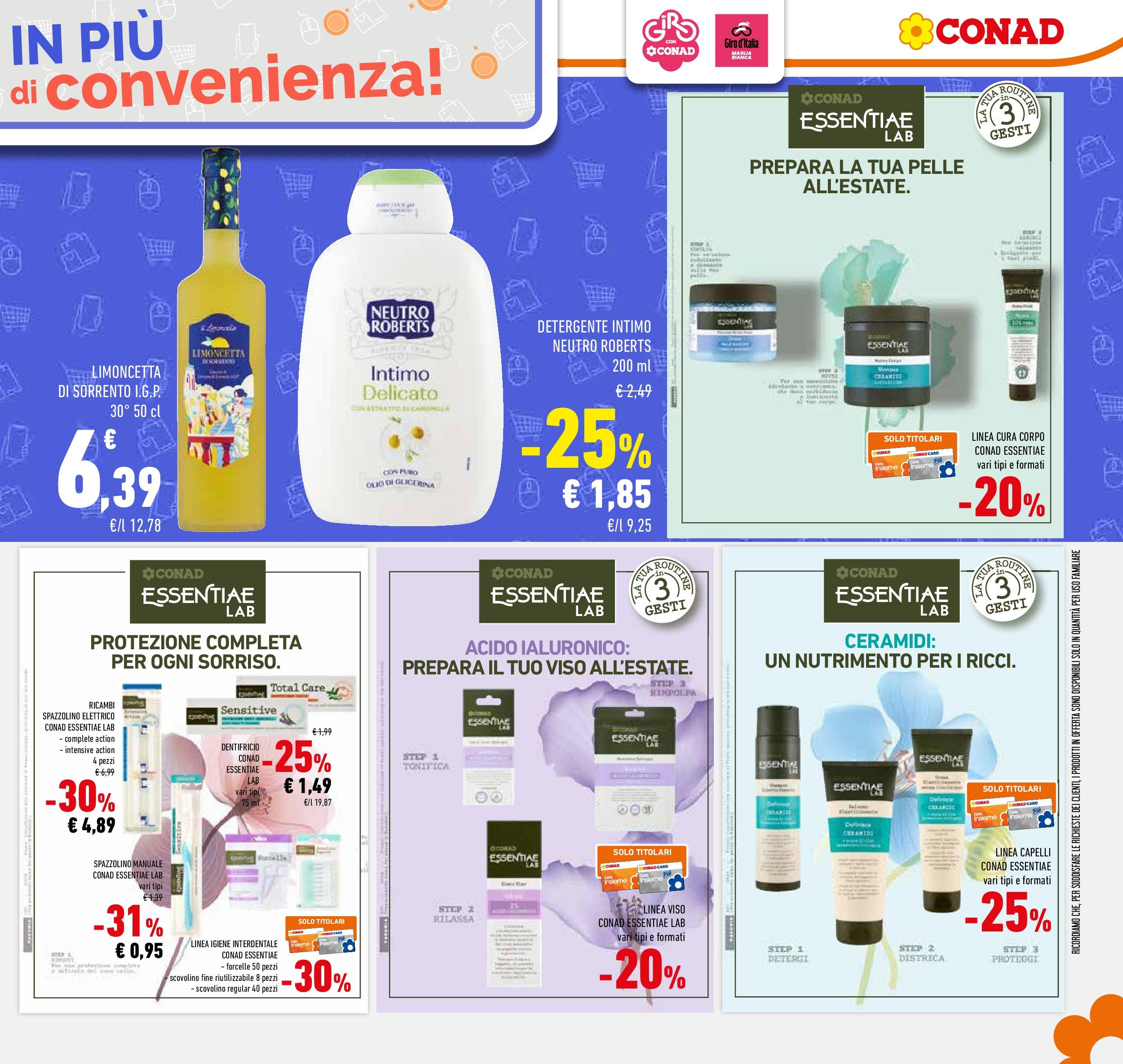 Volantino Conad dal 20/05/2025 ⏳ Maggio | Pagina: 33 | Prodotti: Spazzolino, Detergente, Olio, Spazzolino elettrico Volantino Conad dal 20/05/2025 > Anteprima - Maggio | Pagina: 33 | Prodotti: Spazzolino, Detergente, Olio, Spazzolino elettrico