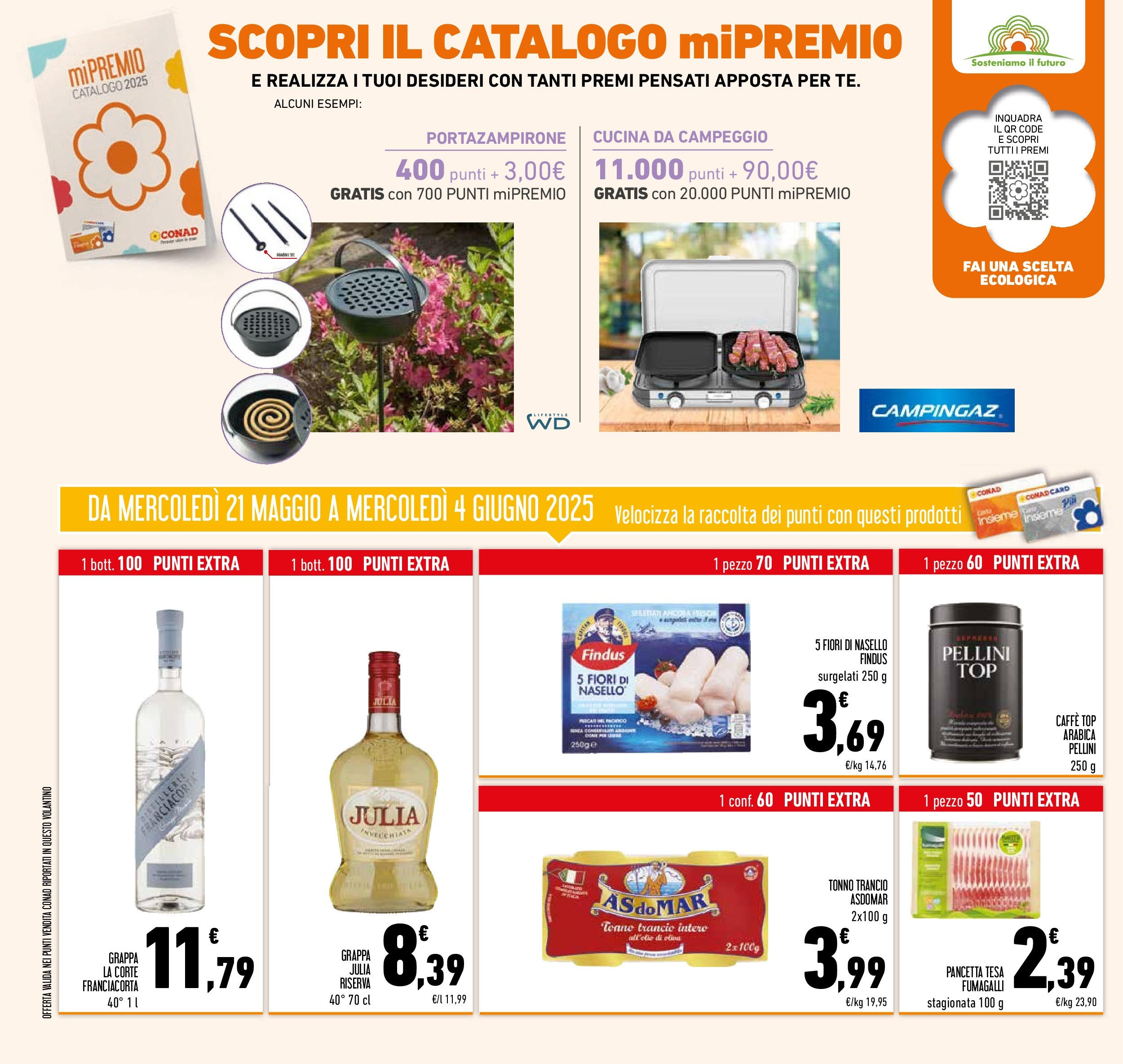 Volantino Conad dal 20/05/2025 ⏳ Maggio | Pagina: 36 | Prodotti: Pancetta, Top, Nasello, Grappa Volantino Conad dal 20/05/2025 > Anteprima - Maggio | Pagina: 36 | Prodotti: Pancetta, Top, Nasello, Grappa