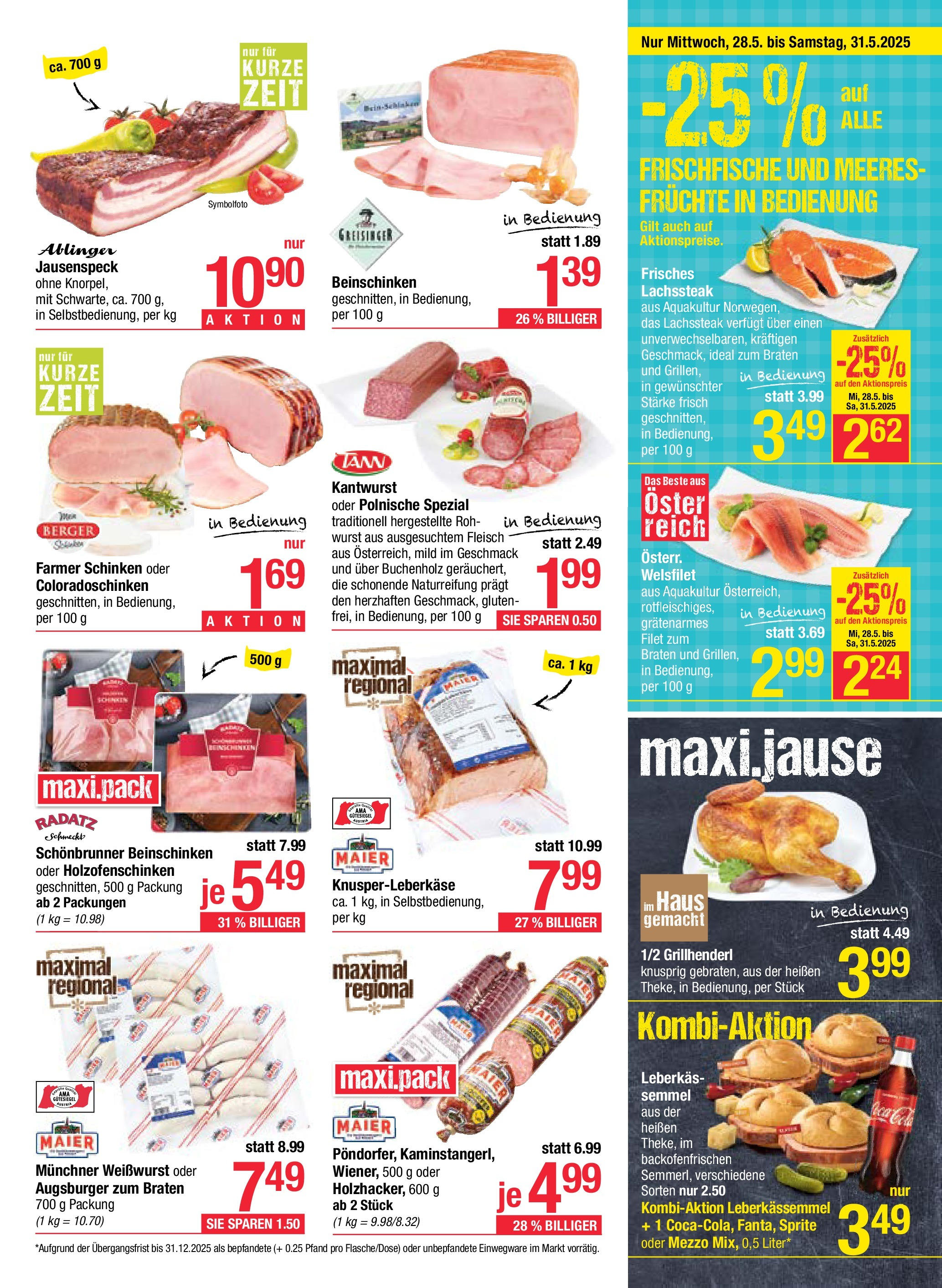 Maximarkt - Maximarkt: Flugblatt (25.05.2025) || Aktuelle Angebote | Seite: 7 | Produkte: Wurst, Schinken Maximarkt - Maximarkt: Flugblatt von 25.05.2025 - Aktuelle Angebote | Seite: 7 | Produkte: Wurst, Schinken