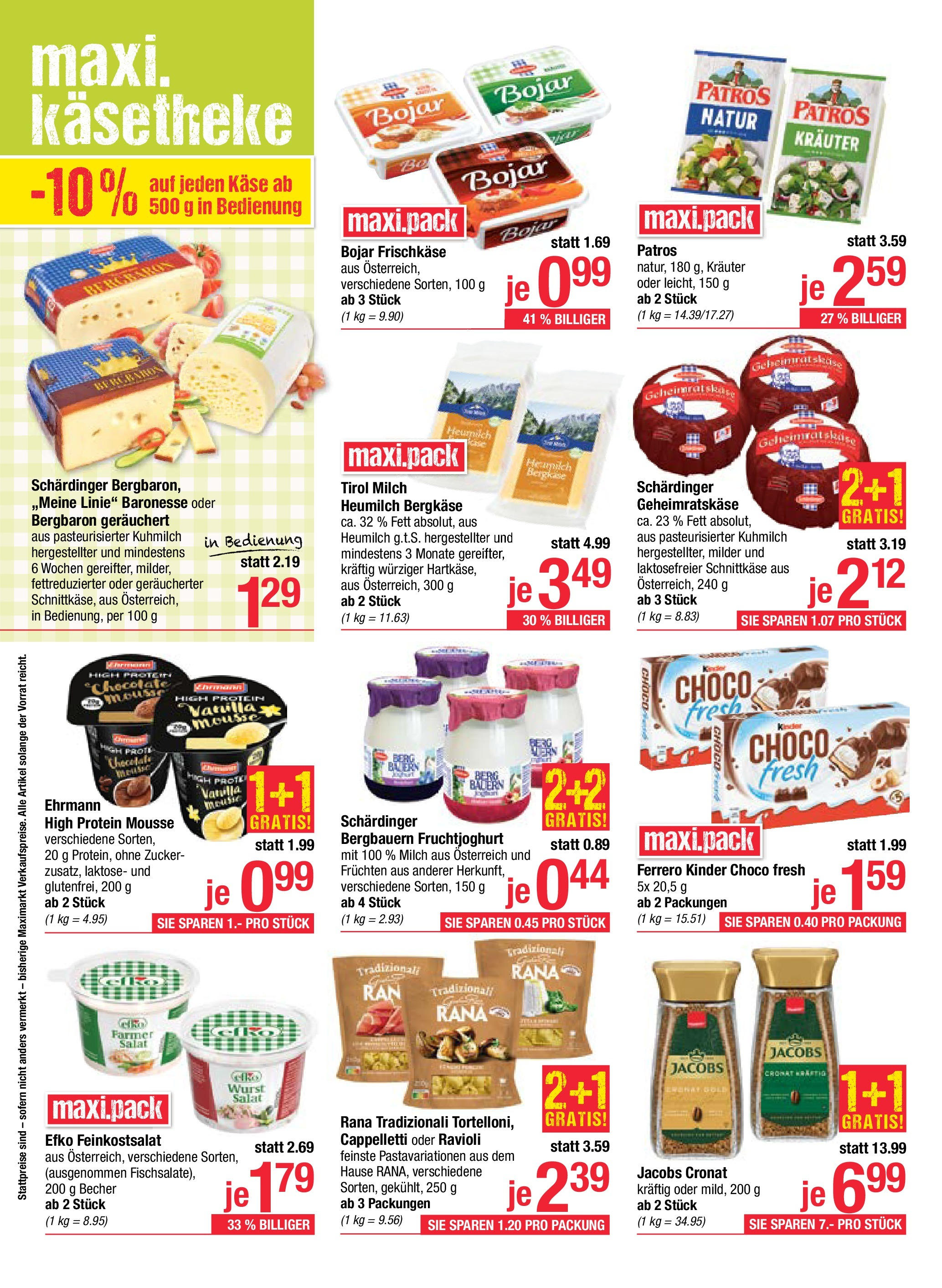 Maximarkt - Maximarkt: Flugblatt (25.05.2025) || Aktuelle Angebote | Seite: 10 | Produkte: Salat, Zucker, Milch, Käse Maximarkt - Maximarkt: Flugblatt von 25.05.2025 - Aktuelle Angebote | Seite: 10 | Produkte: Salat, Zucker, Milch, Käse
