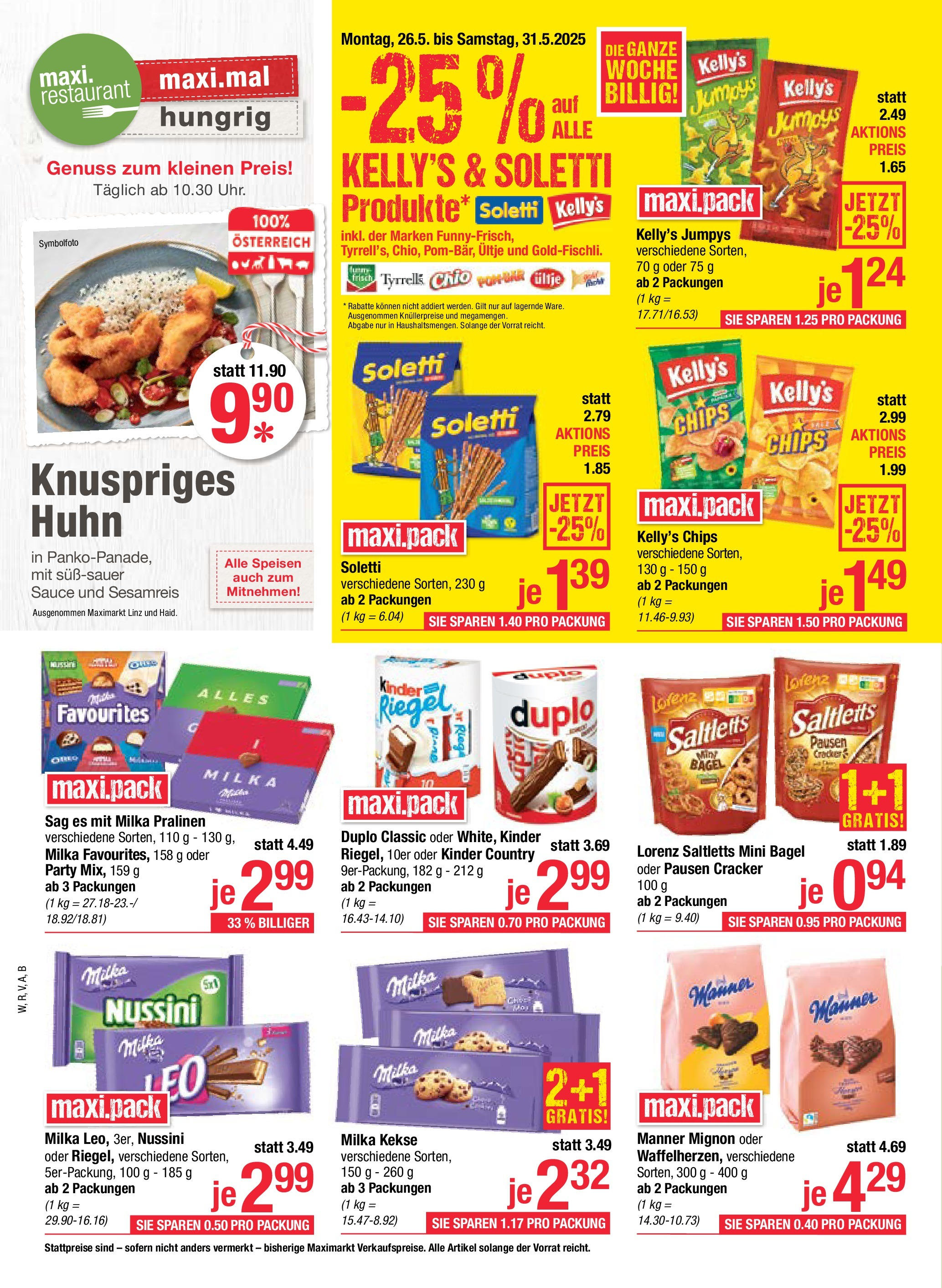 Maximarkt - Maximarkt: Flugblatt (25.05.2025) || Aktuelle Angebote | Seite: 12 | Produkte: Chips, Kekse Maximarkt - Maximarkt: Flugblatt von 25.05.2025 - Aktuelle Angebote | Seite: 12 | Produkte: Chips, Kekse