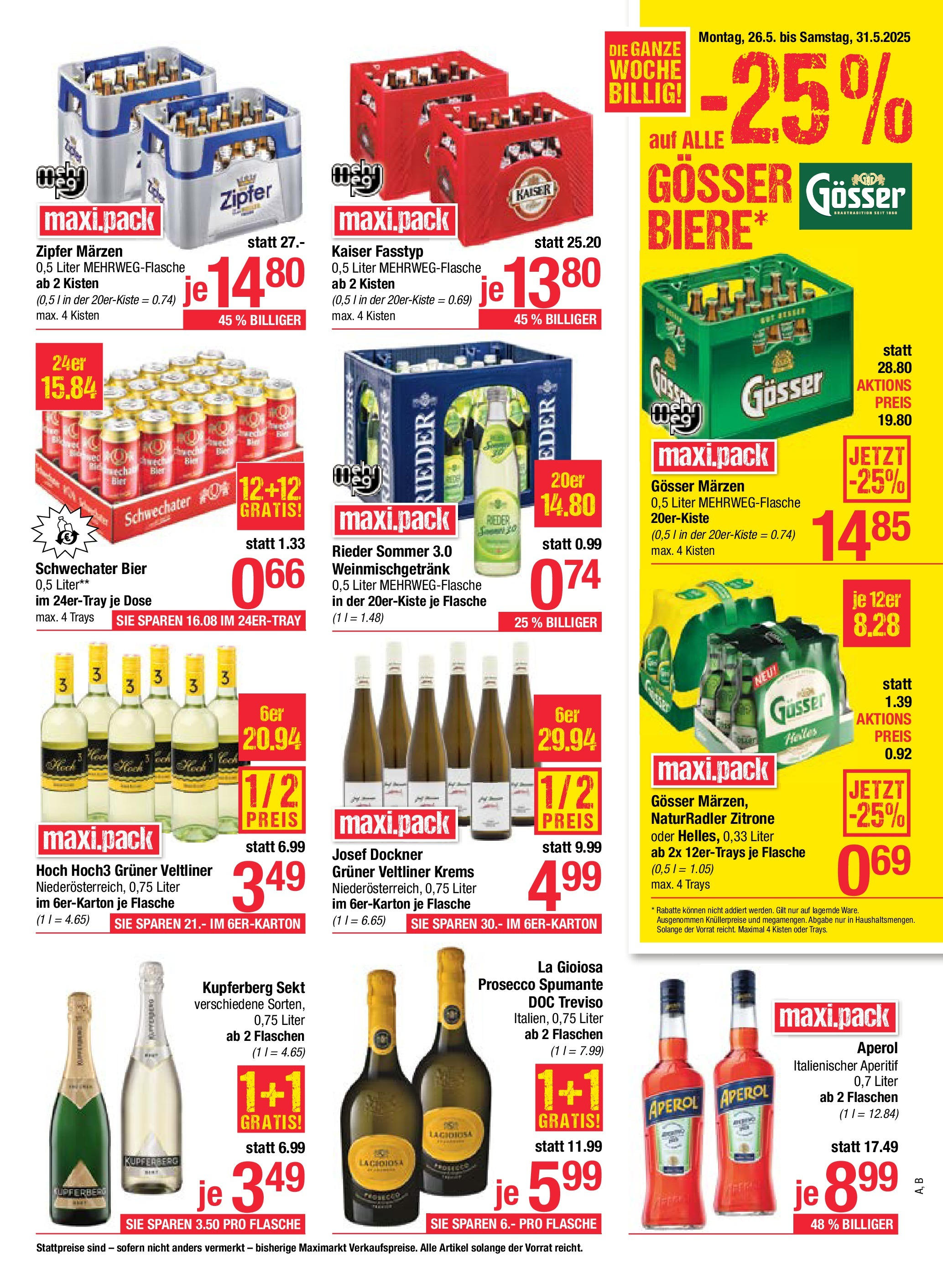Maximarkt - Maximarkt: Flugblatt (25.05.2025) || Aktuelle Angebote | Seite: 15 | Produkte: Zitrone, Bier Maximarkt - Maximarkt: Flugblatt von 25.05.2025 - Aktuelle Angebote | Seite: 15 | Produkte: Zitrone, Bier