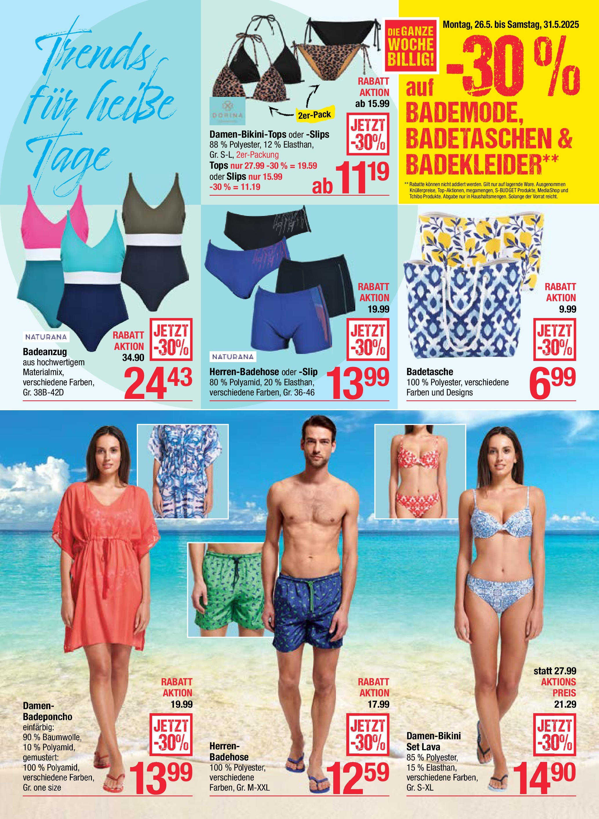 Maximarkt - Maximarkt: Flugblatt (25.05.2025) || Aktuelle Angebote | Seite: 21 | Produkte: Badeanzug, Slip Maximarkt - Maximarkt: Flugblatt von 25.05.2025 - Aktuelle Angebote | Seite: 21 | Produkte: Badeanzug, Slip
