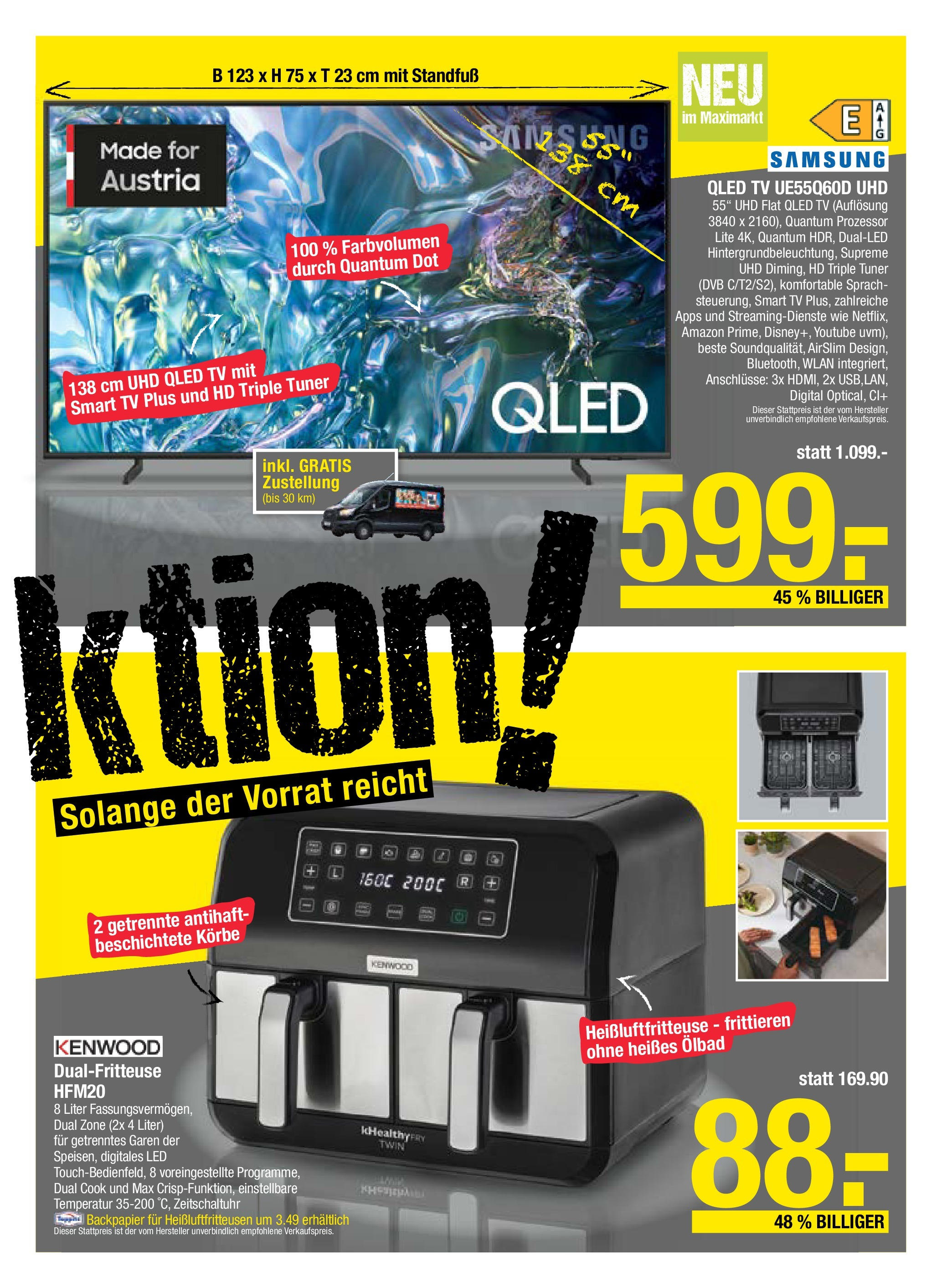 Maximarkt - Maximarkt: Flugblatt (25.05.2025) || Aktuelle Angebote | Seite: 23 | Produkte: TV, Samsung Maximarkt - Maximarkt: Flugblatt von 25.05.2025 - Aktuelle Angebote | Seite: 23 | Produkte: TV, Samsung