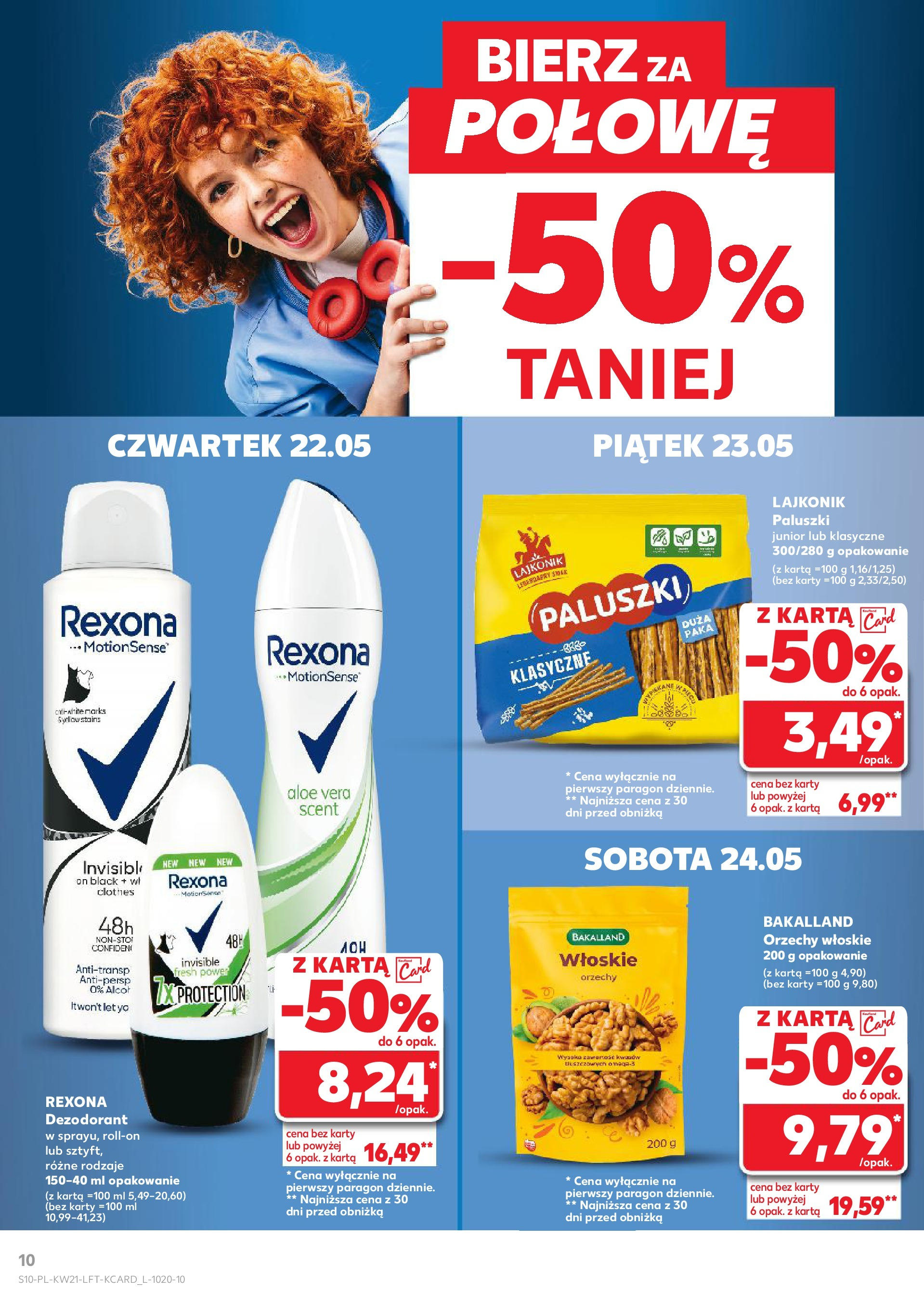 Kaufland gazetka (22.05.2025) - od jutra | Strona: 10 | Produkty: Karta, Orzechy włoskie, Paluszki, Orzechy Kaufland gazetka od 22.05.2025 - od jutra PDF | Strona: 10 | Produkty: Karta, Orzechy włoskie, Paluszki, Orzechy