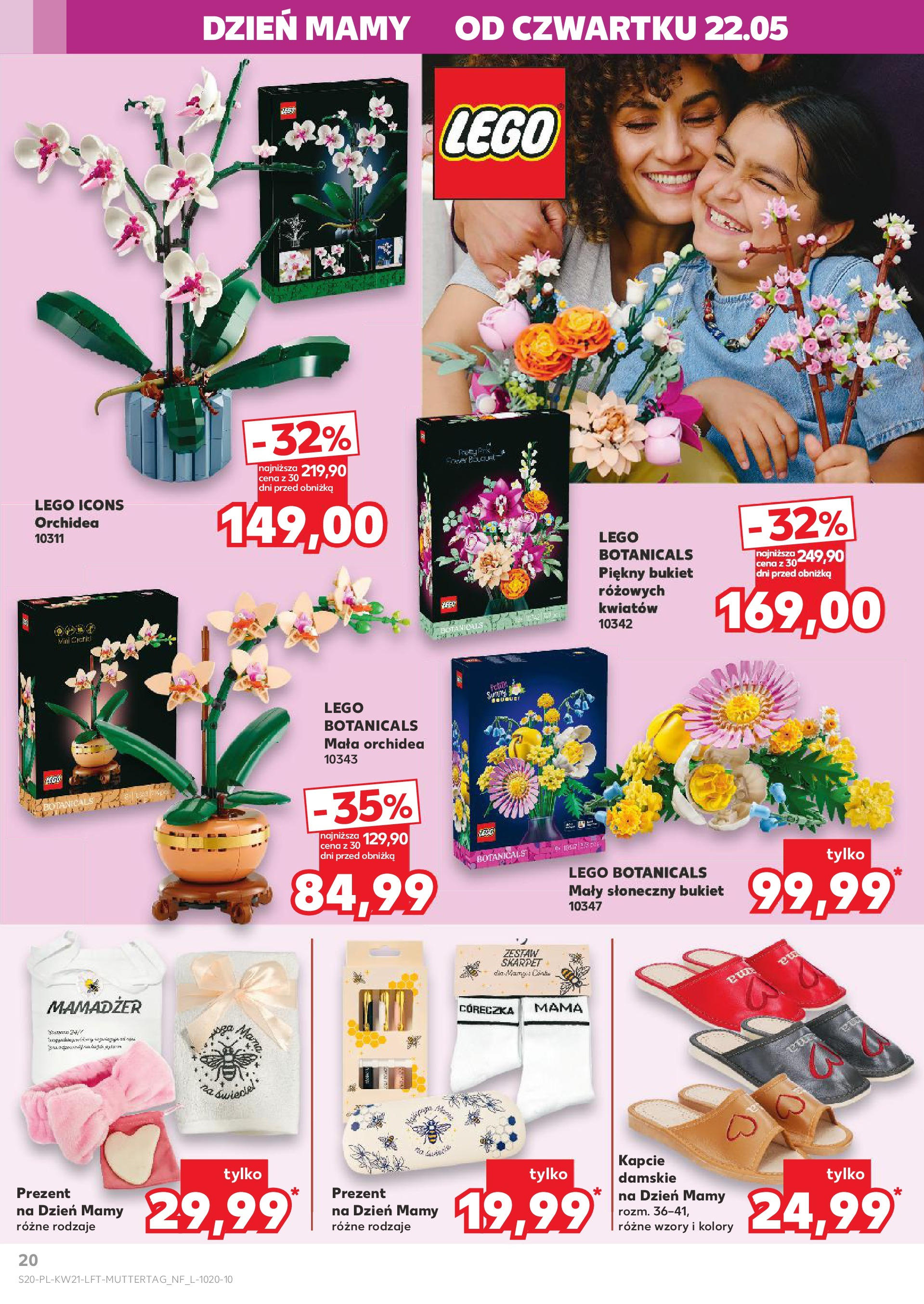 Kaufland gazetka (22.05.2025) - od jutra | Strona: 20 | Produkty: Kapcie, Lego Kaufland gazetka od 22.05.2025 - od jutra PDF | Strona: 20 | Produkty: Kapcie, Lego