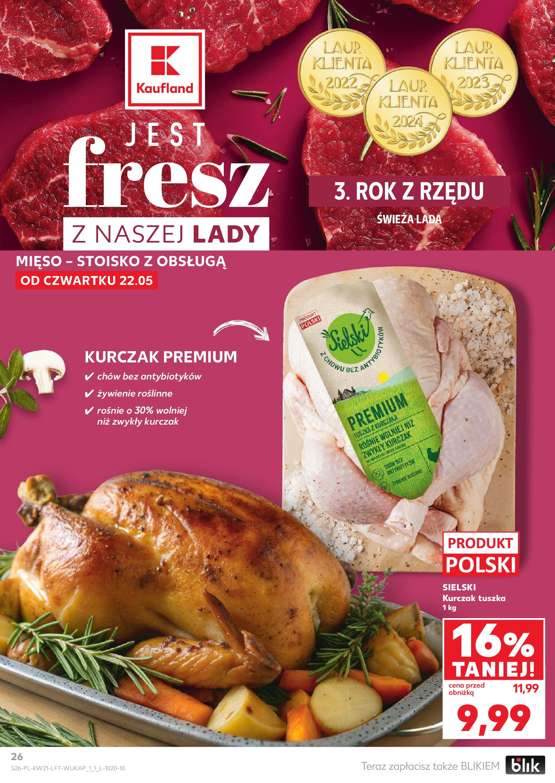 Kaufland gazetka (22.05.2025) - od jutra | Strona: 26 | Produkty: Kurczak, Mięso Kaufland gazetka od 22.05.2025 - od jutra PDF | Strona: 26 | Produkty: Kurczak, Mięso