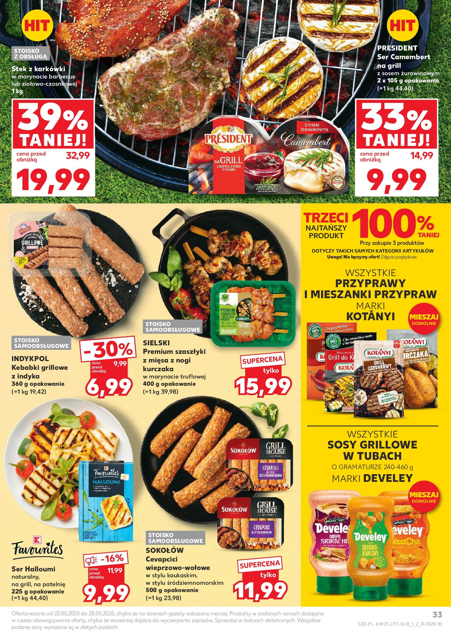 Kaufland gazetka (22.05.2025) - od jutra | Strona: 33 | Produkty: Patelnie, Camembert, Ser, Przyprawy Kaufland gazetka od 22.05.2025 - od jutra PDF | Strona: 33 | Produkty: Patelnie, Camembert, Ser, Przyprawy