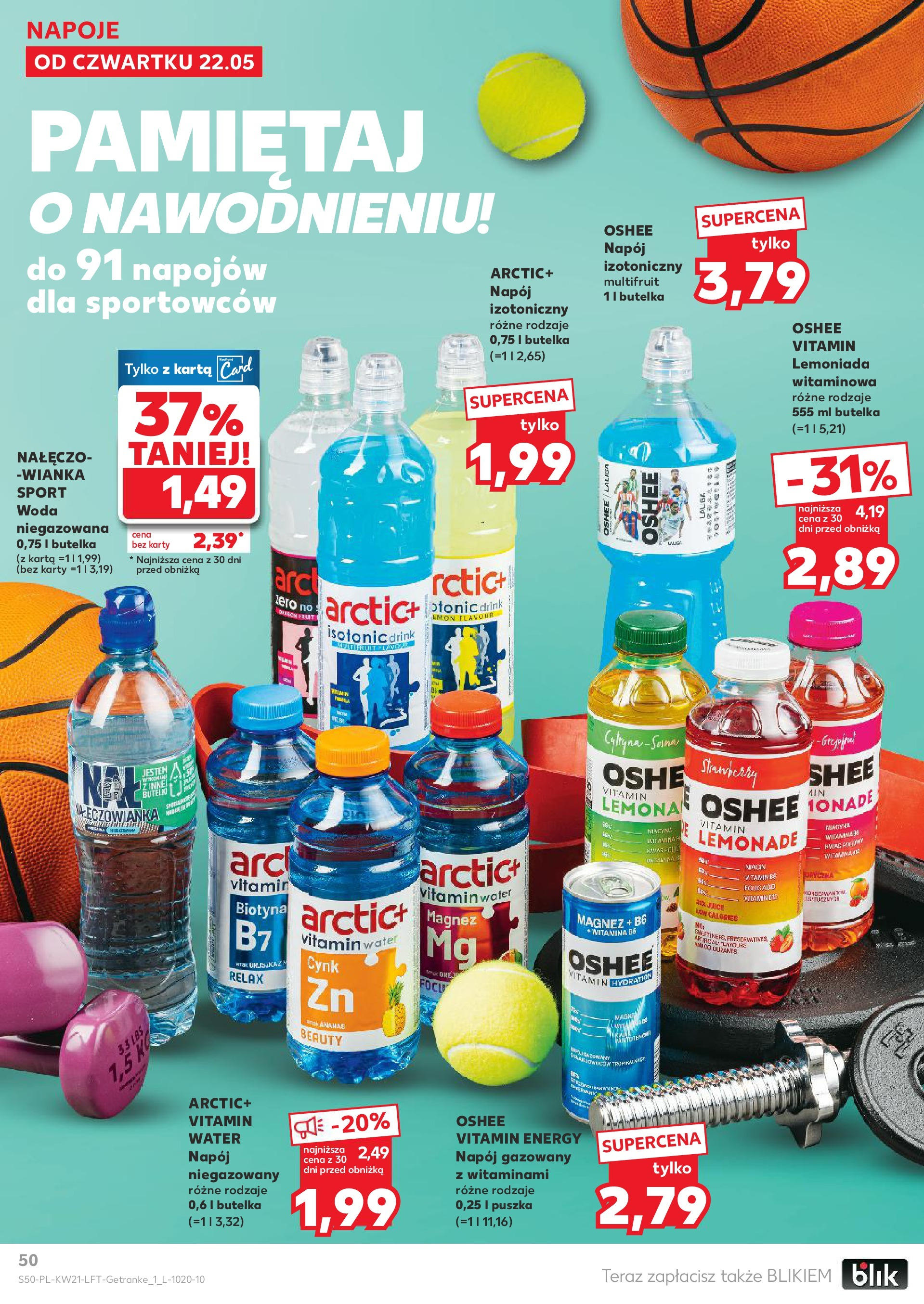 Kaufland gazetka (22.05.2025) - od jutra | Strona: 50 | Produkty: Napoje, Woda niegazowana, Ananas, Woda Kaufland gazetka od 22.05.2025 - od jutra PDF | Strona: 50 | Produkty: Napoje, Woda niegazowana, Ananas, Woda