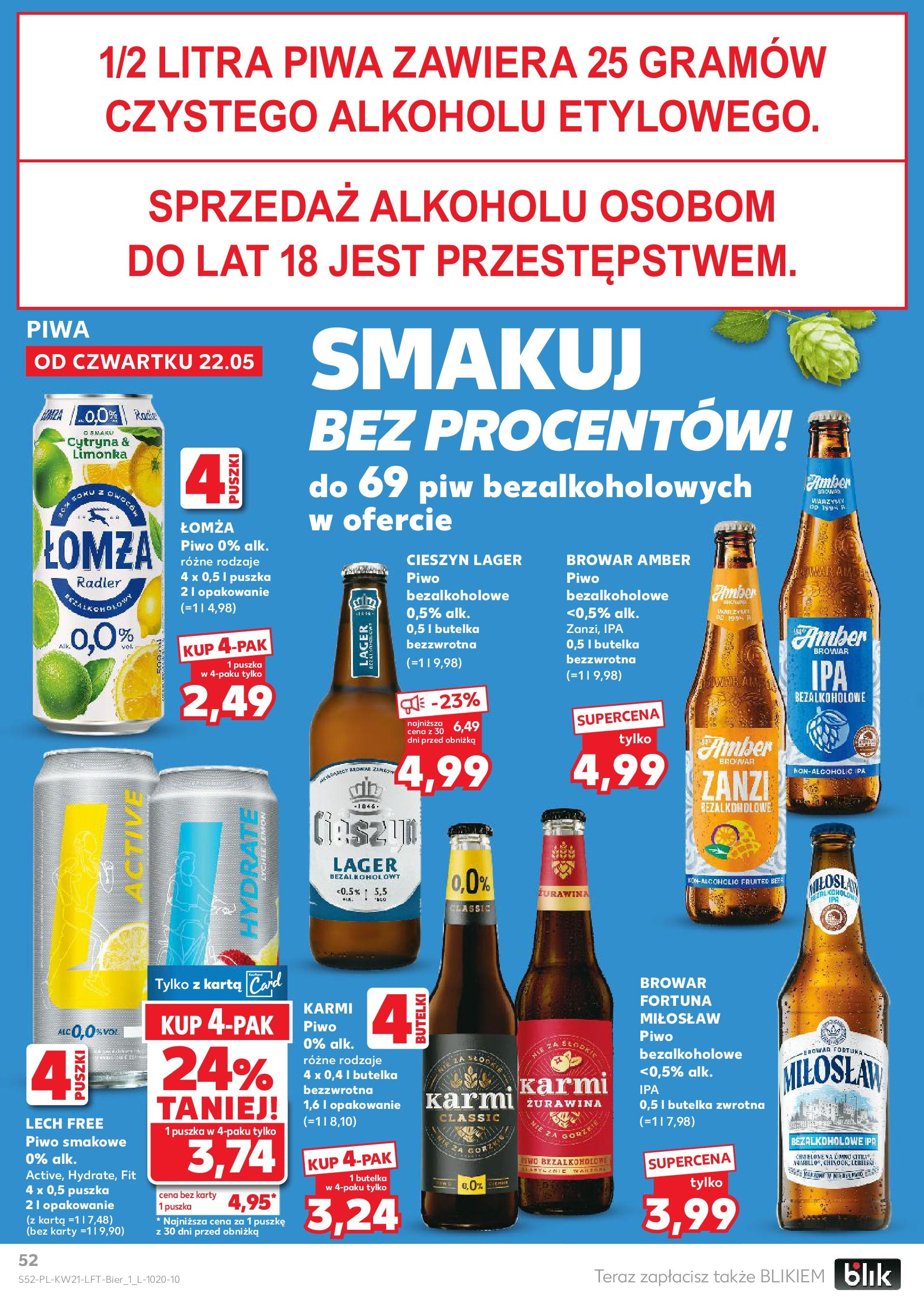 Kaufland gazetka (22.05.2025) - od jutra | Strona: 52 | Produkty: Cytryna, Karta, Limonka, Piwo Kaufland gazetka od 22.05.2025 - od jutra PDF | Strona: 52 | Produkty: Cytryna, Karta, Limonka, Piwo